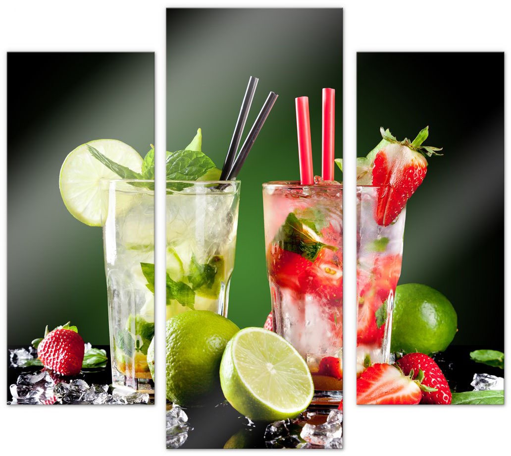 Image of Wall-Art Mehrteilige Bilder »Cocktail Feierabend (3-teilig)«, (Set, 3 St.) bei Ackermann Versand Schweiz