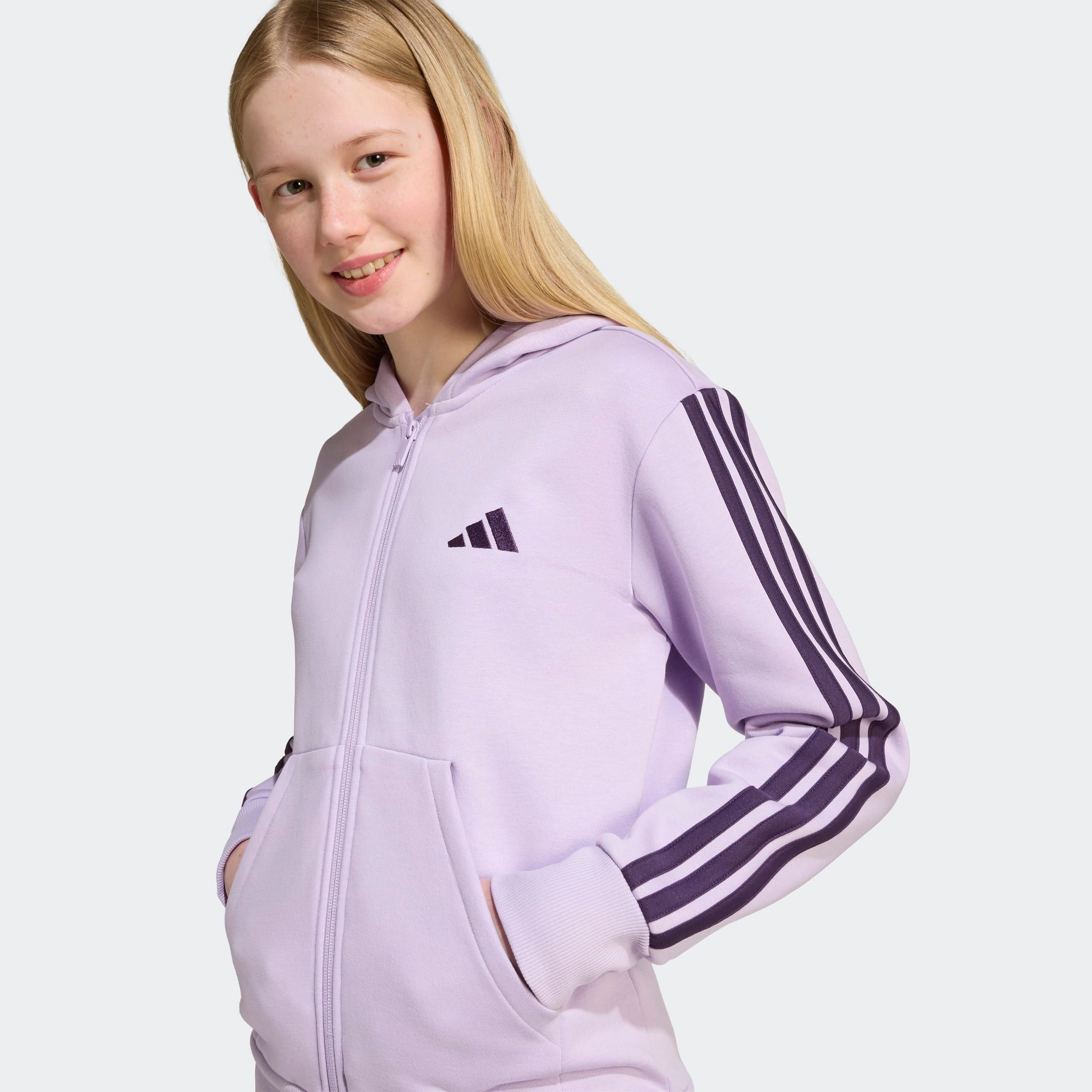 adidas Sportswear Kapuzensweatshirt »J 3S FL FZ HD«
