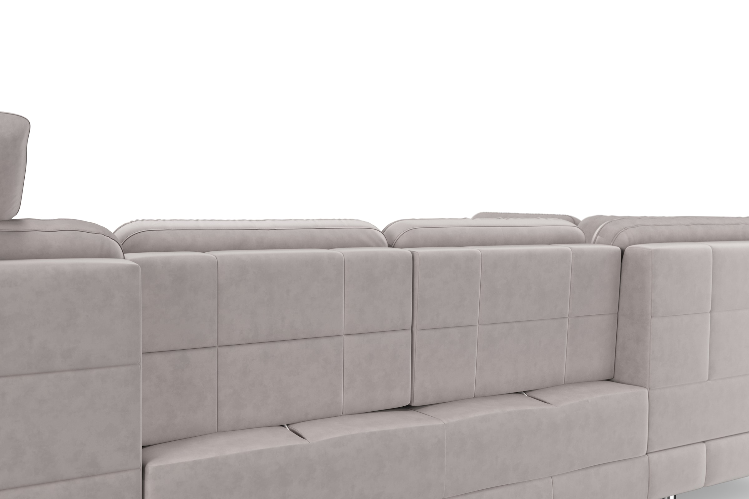 sit&more Wohnlandschaft »Bendigo U-Form« inklusive Sitztiefenverstellung, Bodenfreiheit 12 cm, in 2 Fussfarben