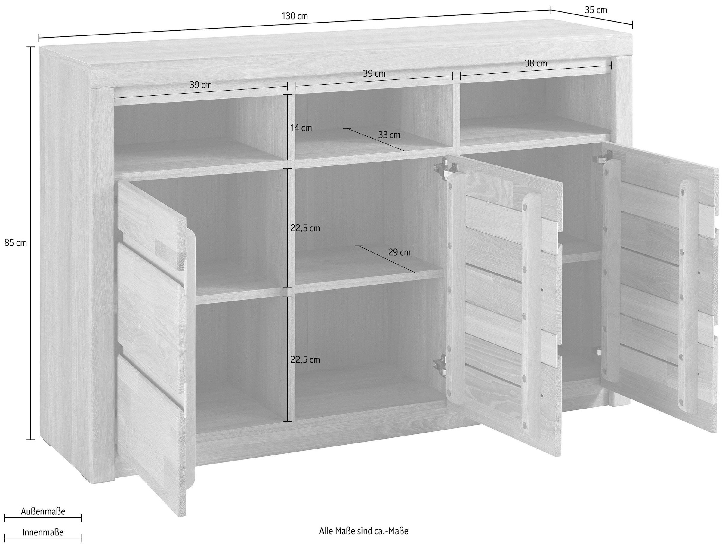 GOODproduct Kommode »Silkeborg« Breite 130 cm