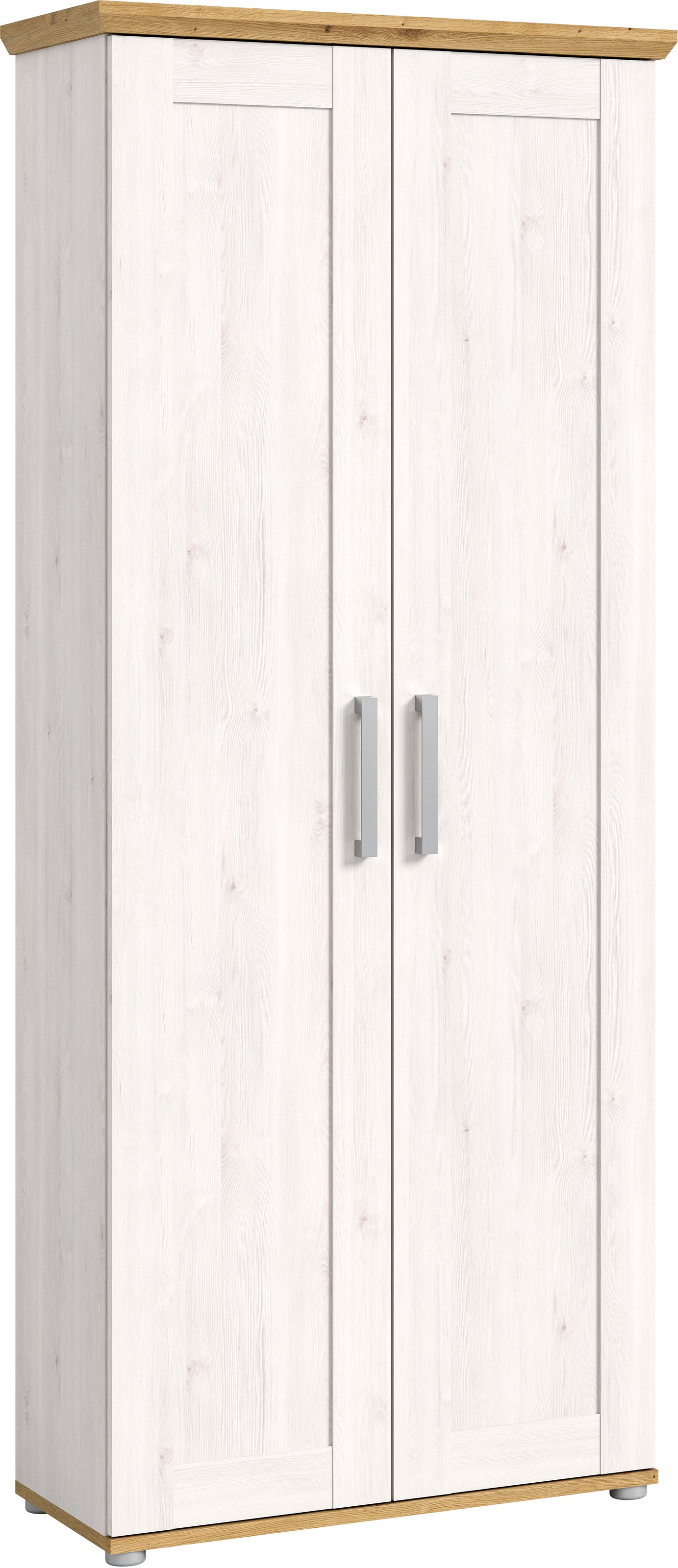 Image of Home affaire Garderobenschrank "COSENZA, Höhe 196 cm, 2 Türen, 2 Böden, 1 Kleiderstange" Hochschrank, Stauraumschrank, Schrank, Flurschrank, Dielenschrank