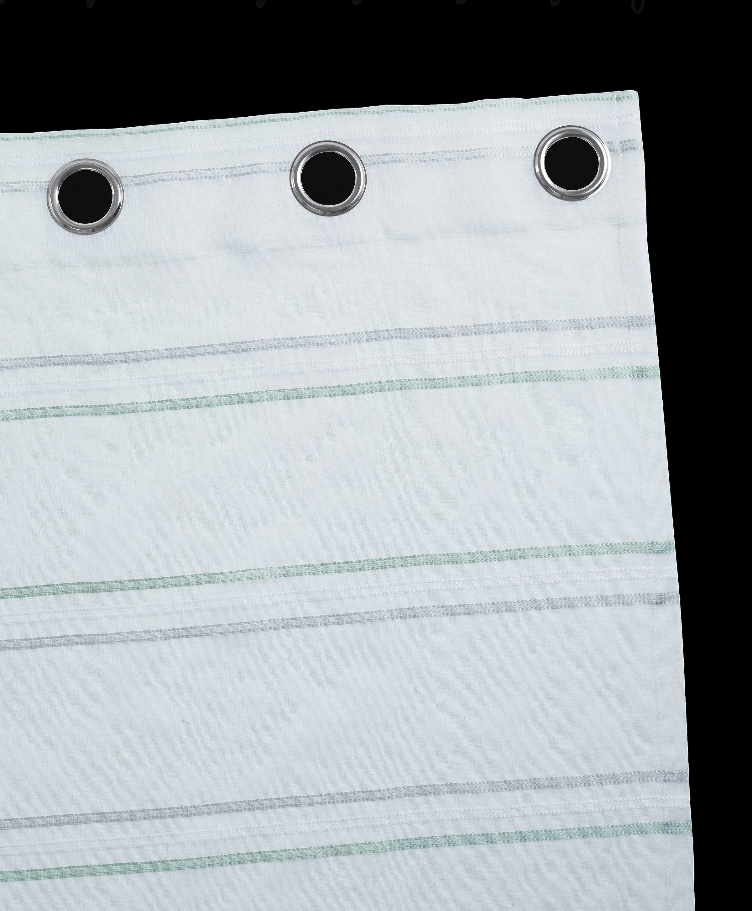 GOODproduct Gardine »Sirii« Ösen 1 Stk. tlg. Halbtransparent, angenehme Haptik, mit Streifen, modern