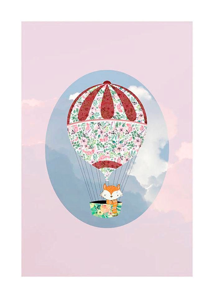 Image of Komar Poster »Happy Balloon Rose«, Figuren, Höhe: 50cm bei Ackermann Versand Schweiz