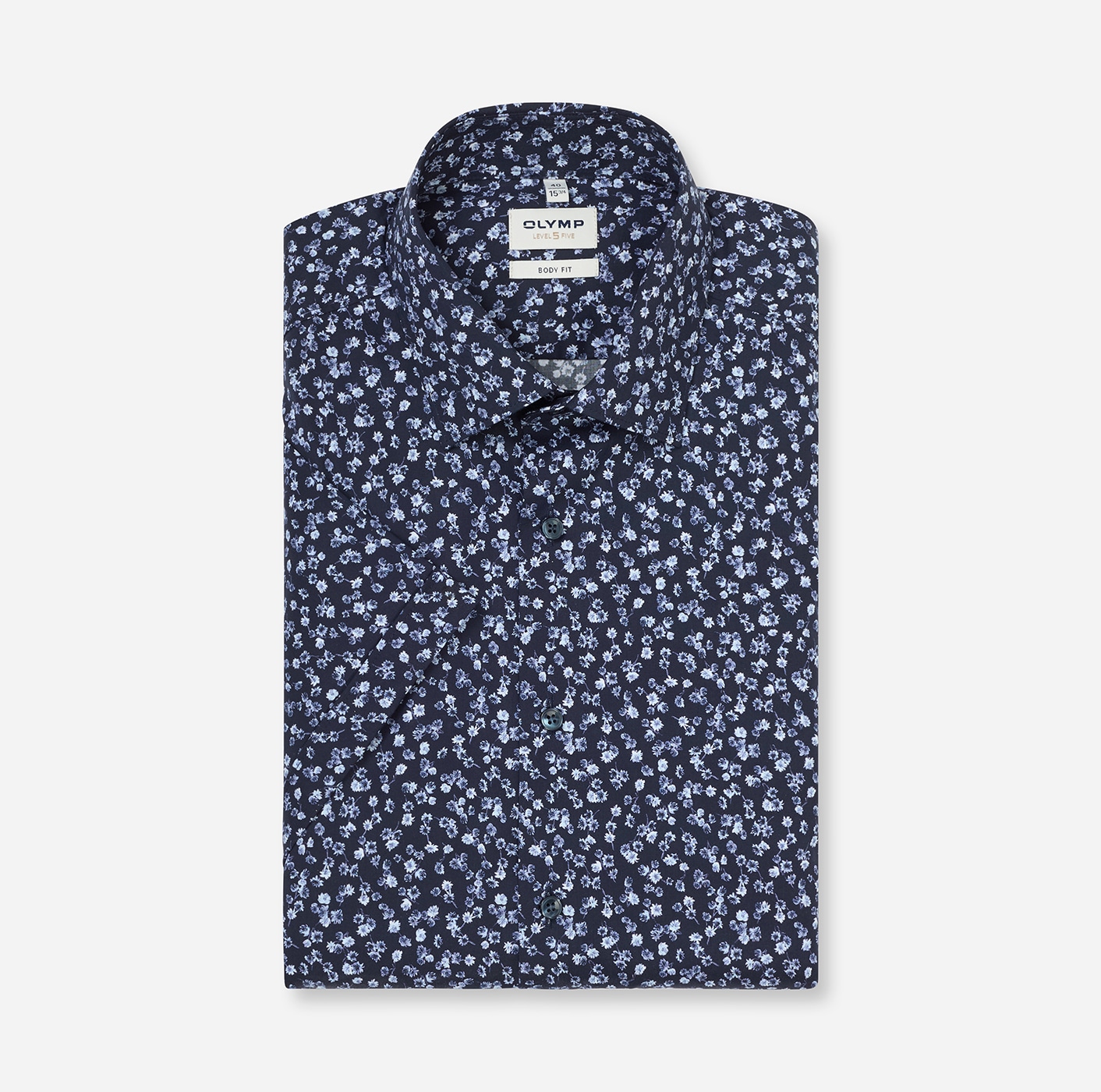 OLYMP Chemise à manches courtes »Level Five« Chemise business, coupe body fit, col Kent