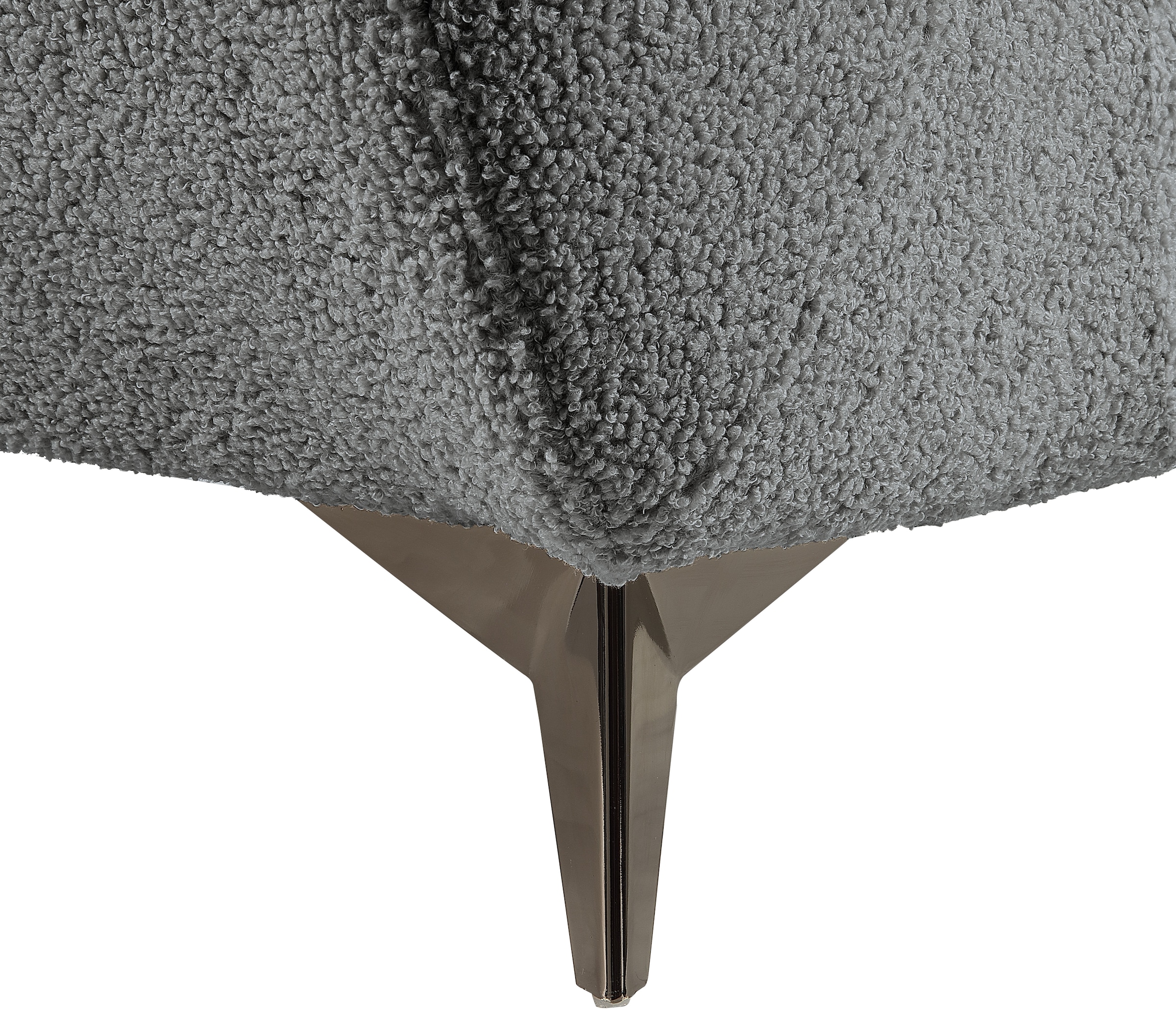 ATLANTIC home collection Sessel »Shawn« mit Federkern, trendy Bezug mit Teddyoptik