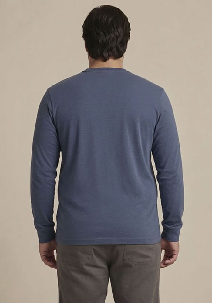 Man's World Plus Rundhalsshirt »auch in Grosse Grössen bis Gr. 7XL« Regular Fit, Langarm, bedruckte Optik, für Casualmode
