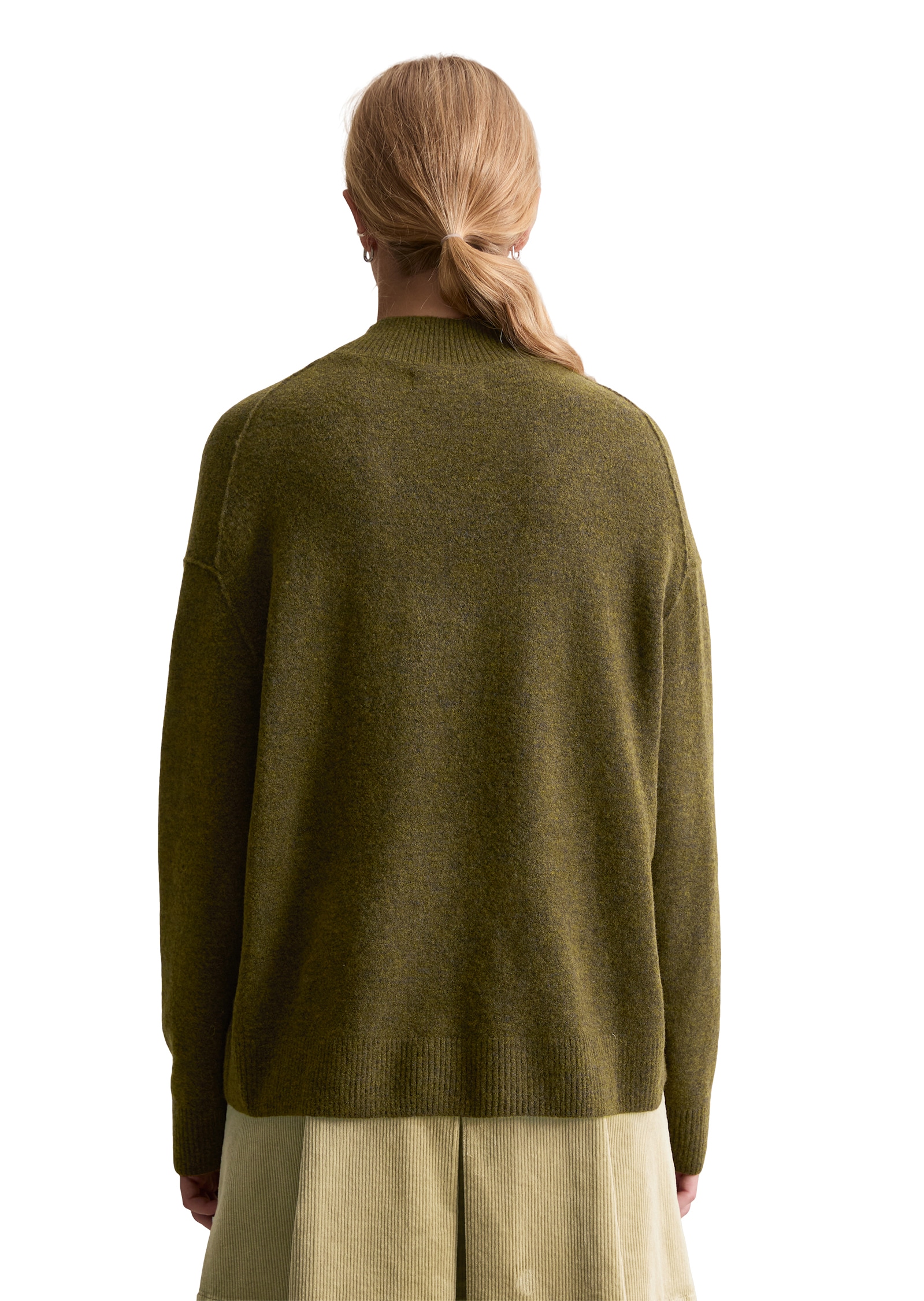 Marc O'Polo DENIM Strickpullover regular fit aus softem Schurwolle-Mix, Rundhals