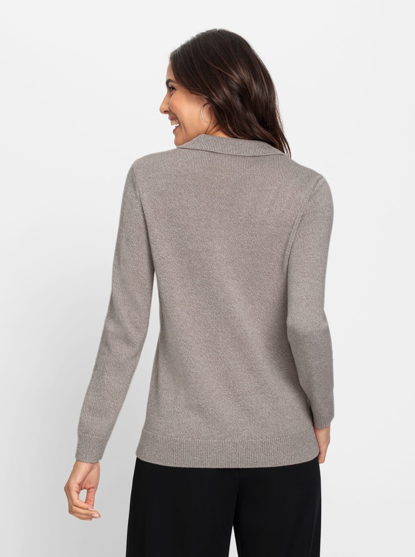 Inspirationen Strickpullover »Polopullover«
