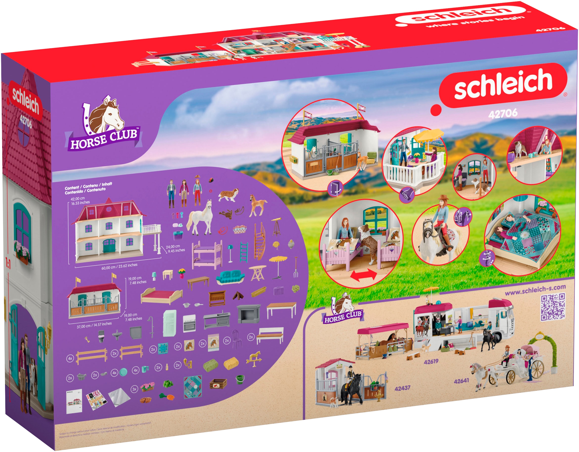 Schleich® Spielwelt »HORSE CLUB, Lakeside Country House and Stable (42706)« Made in Europe