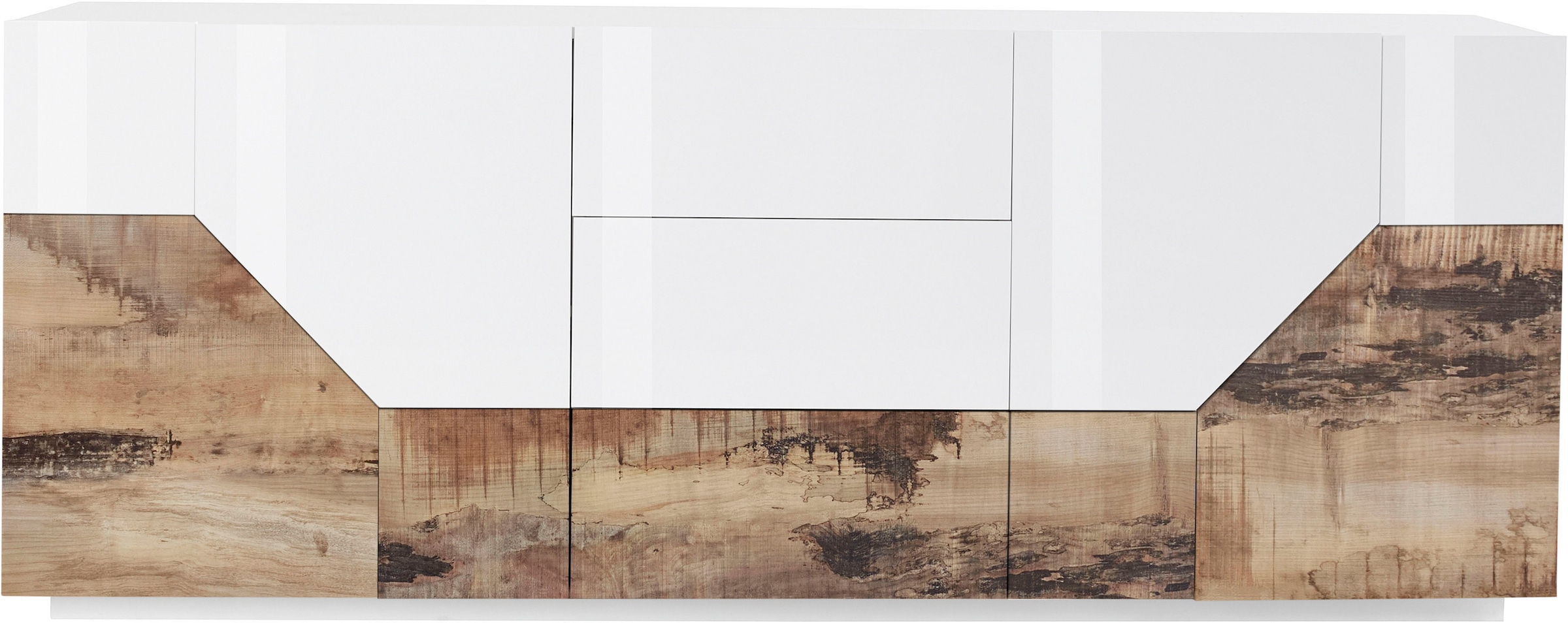 INOSIGN Sideboard »ALIEN-Kommode, Schrank, Anrichte mit 4 Türen und 3 Schubkästen«, Sideboard Breite ca. 200 cm "100 % Made in Italy"