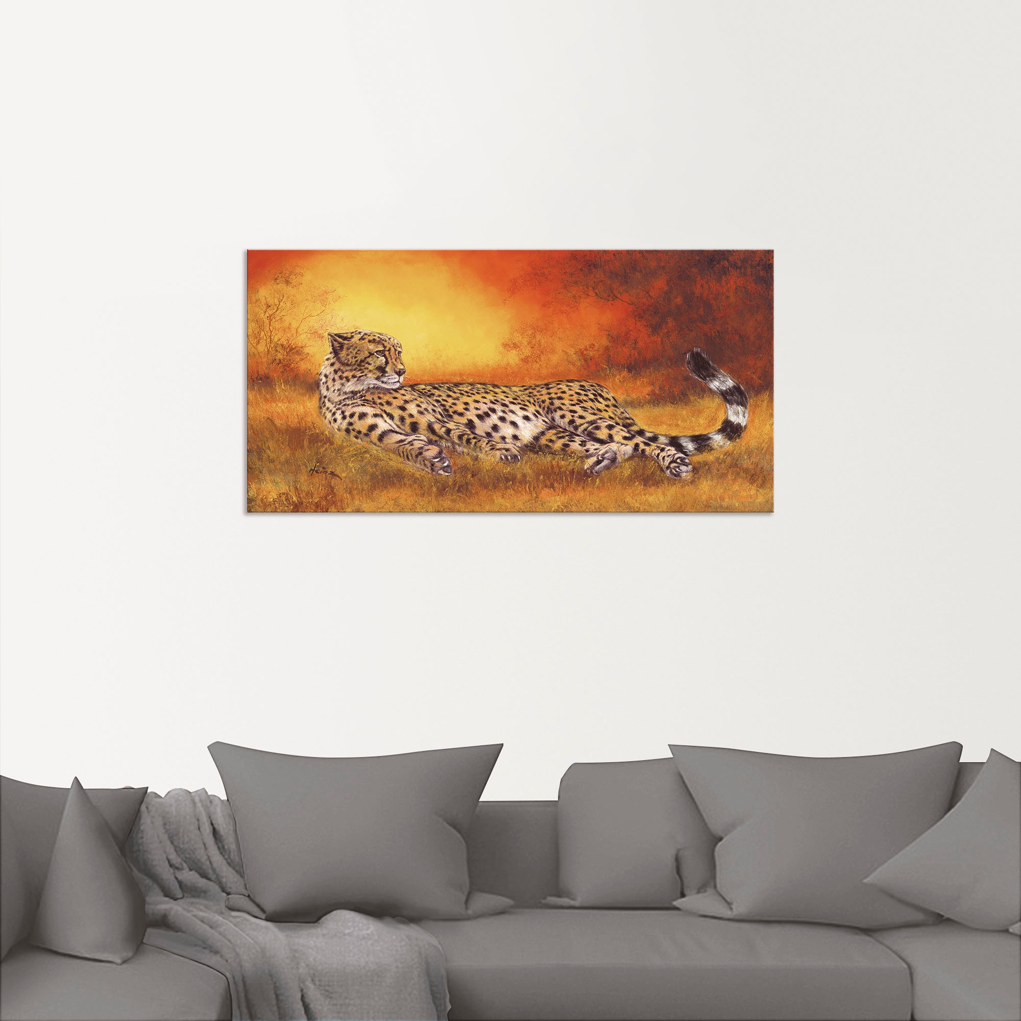 Artland Fresque murale »Gepard« 1 cuis tlg. als Alubild, Leinwandbild in verschied. Grössen