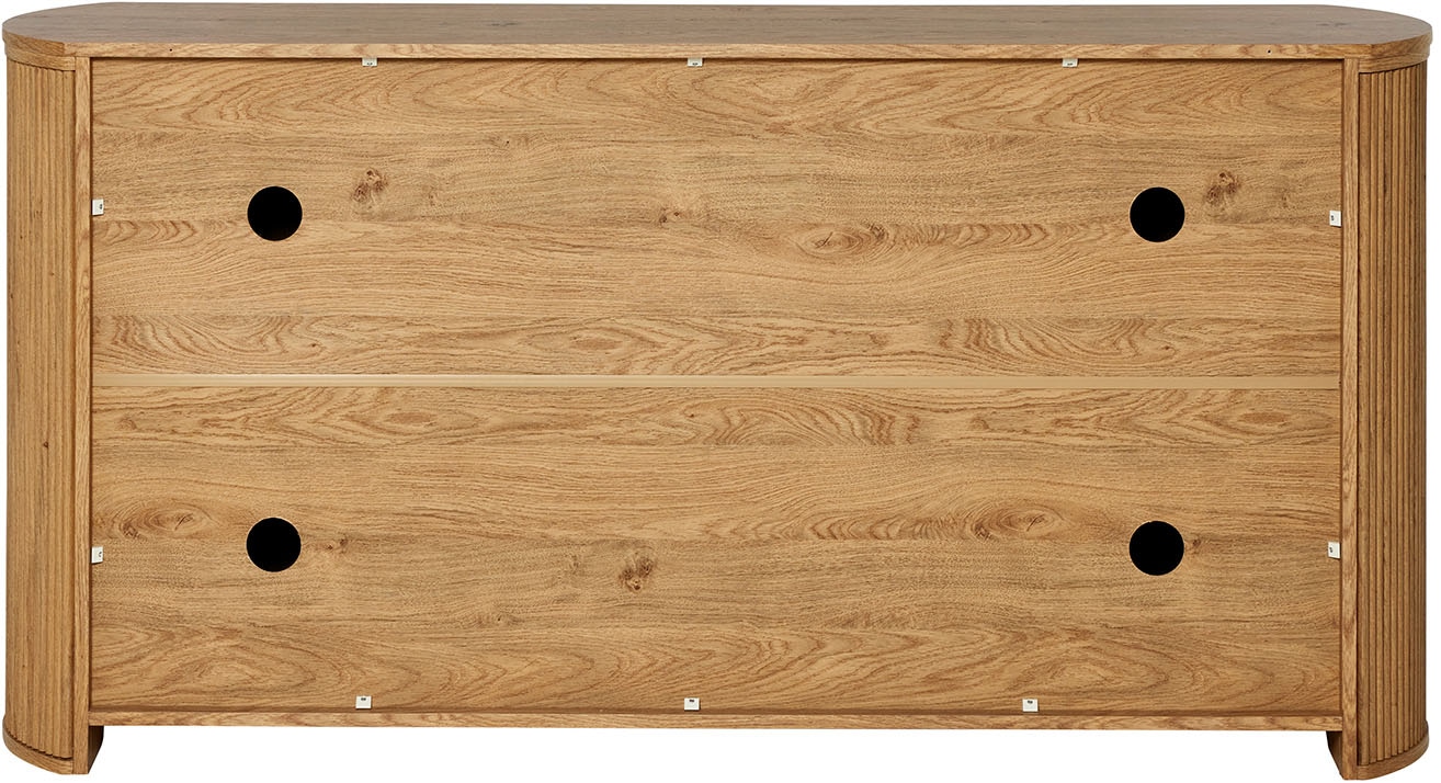Jahnke Tableau TV »MOON TV 175« 1 cuis tlg. buffet, 2 portes & 3 tiroirs, arrondi, largeur env. 160 cm