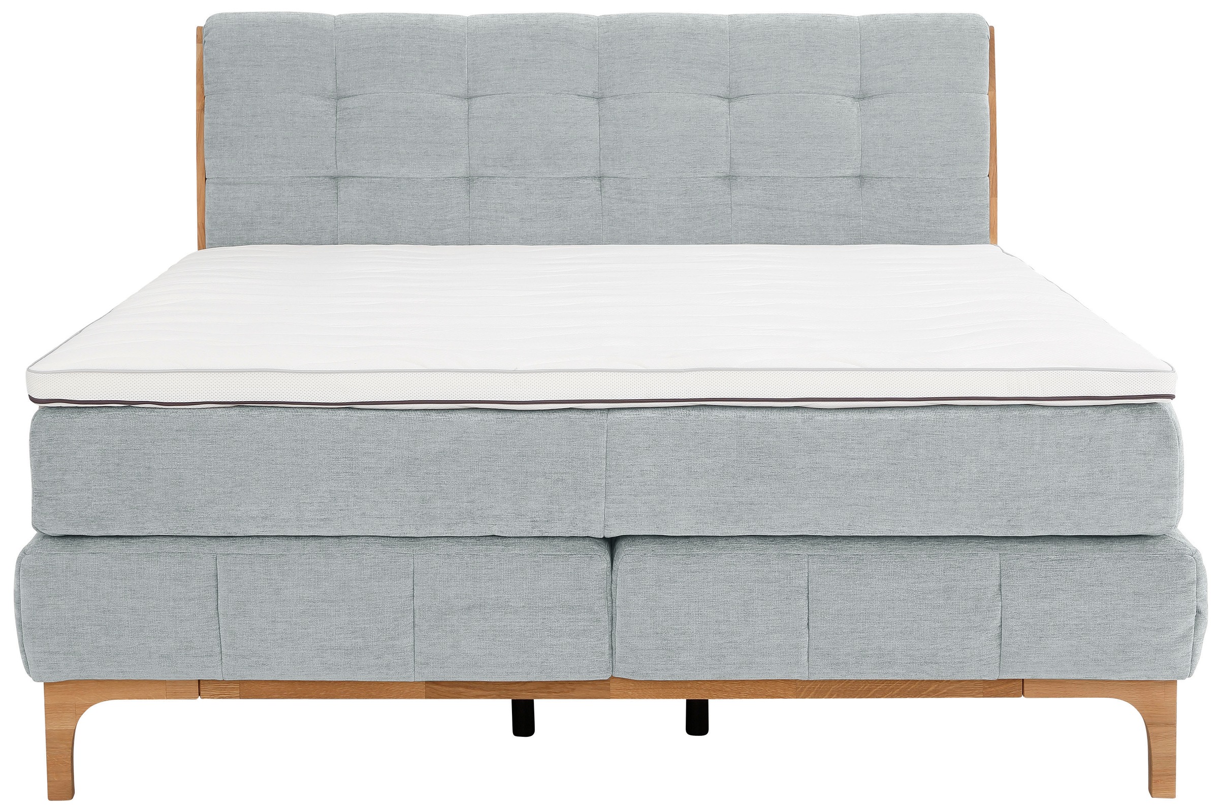 GOODproduct Boxspringbett »Jelle«, (5 St.), zertifizierte, recycelte Bezugsstoffe, verschiedene Ausführungen