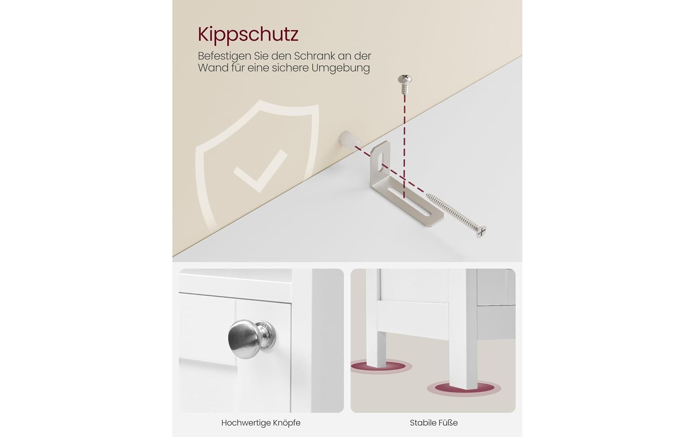 VASAGLE Badregal »30 x 170 cm«
