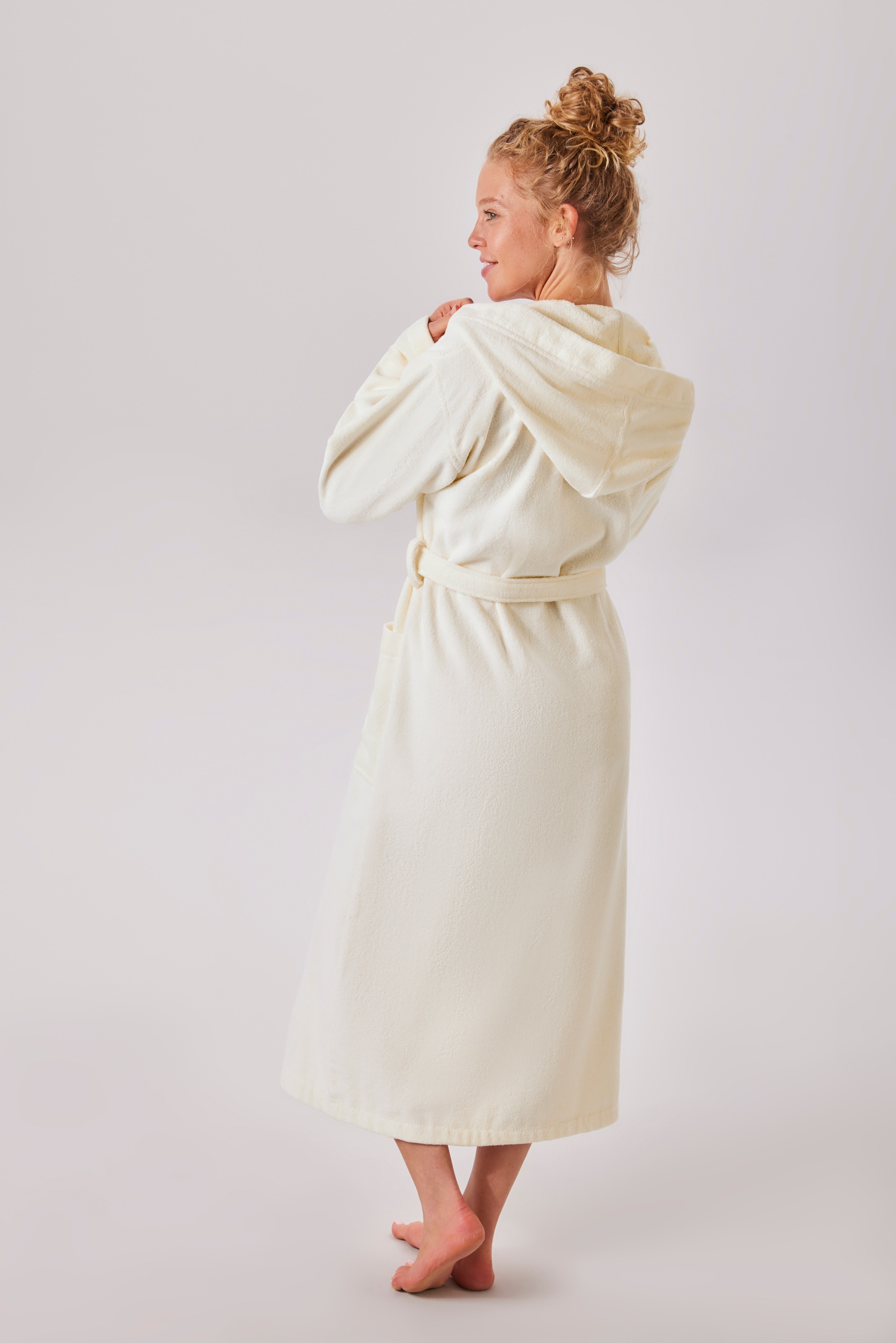 GOODproduct Peignoir de bain unisexe »Regona, Hotelbademantel, Morgenmantel, Standardlänge & Überlänge« 1 cuis Damen & Herren, mit Taschen, flauschig, weich, Velours, Sauna & Spa