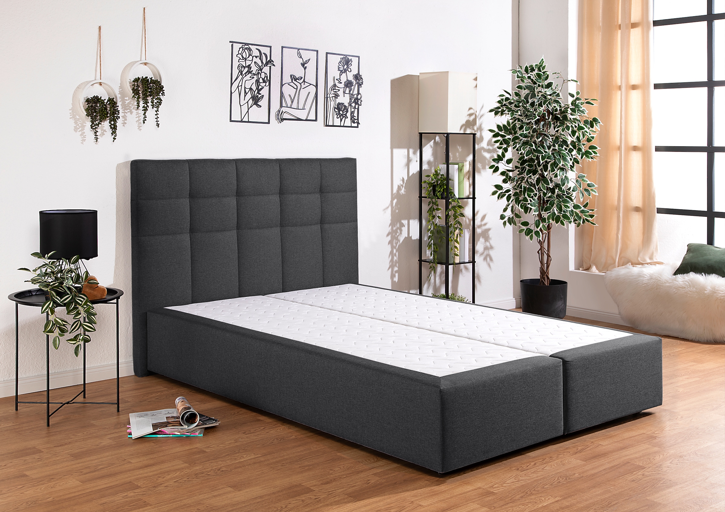 Home affaire Boxbett "Carde" wahlweise mit Bettkasten, in H2, H3 & H4 erhältlich