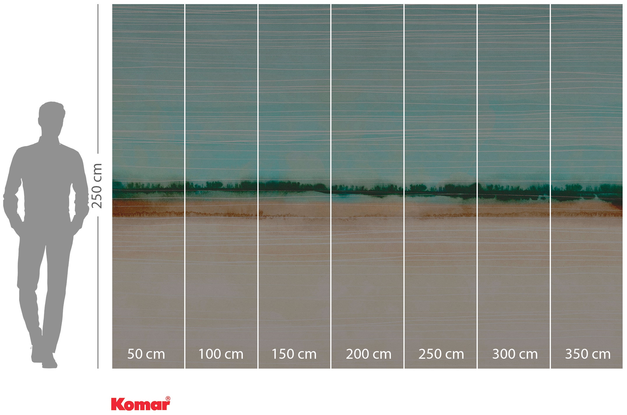 Komar Vliestapete »Digitaldruck Vlies -  Drift - Grösse 350 x 250 cm« bedruckt glatt Wohnzimmer, Schlafzimmer