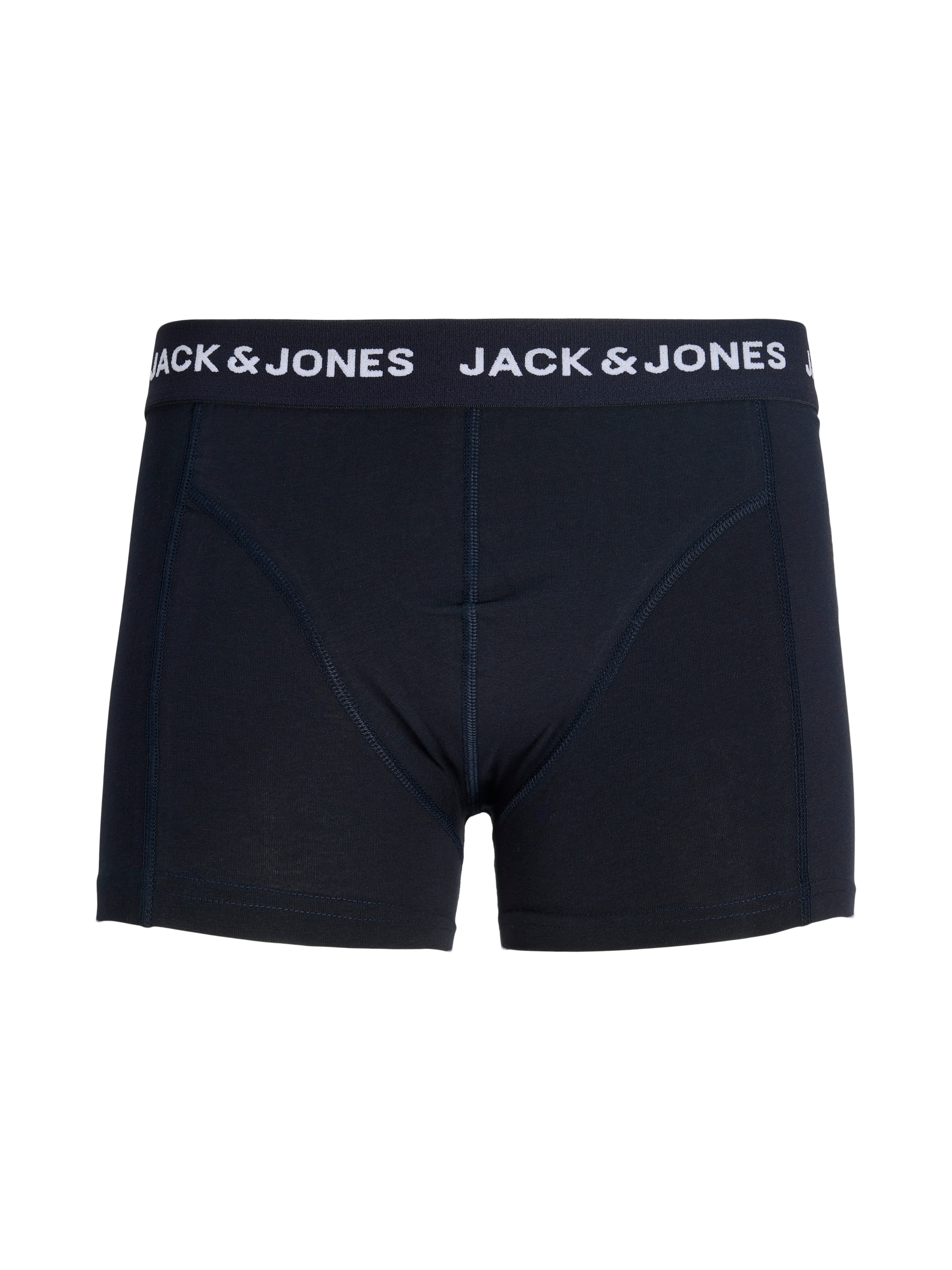 Jack & Jones Tronc »JACDALE SMILEY TRUNKS 3 PACK SN« Paquet, 3 cuis mélange de coton, ceinture élastique
