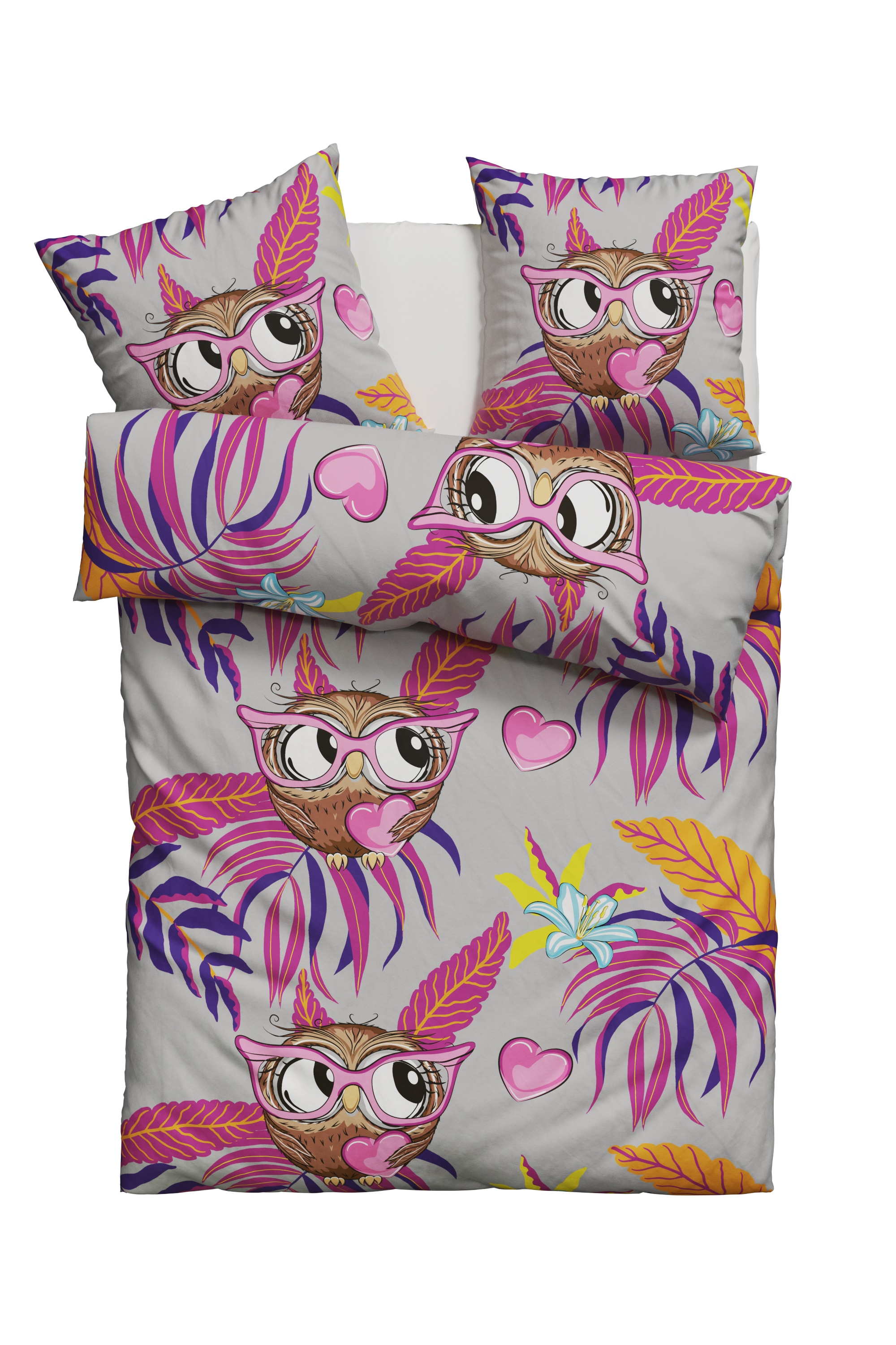 my home Bettwäsche »Physalis« 2 Stk. tlg. in Gr. 135x200 oder 155x220 cm, 100% Baumwolle, mehrere Designs