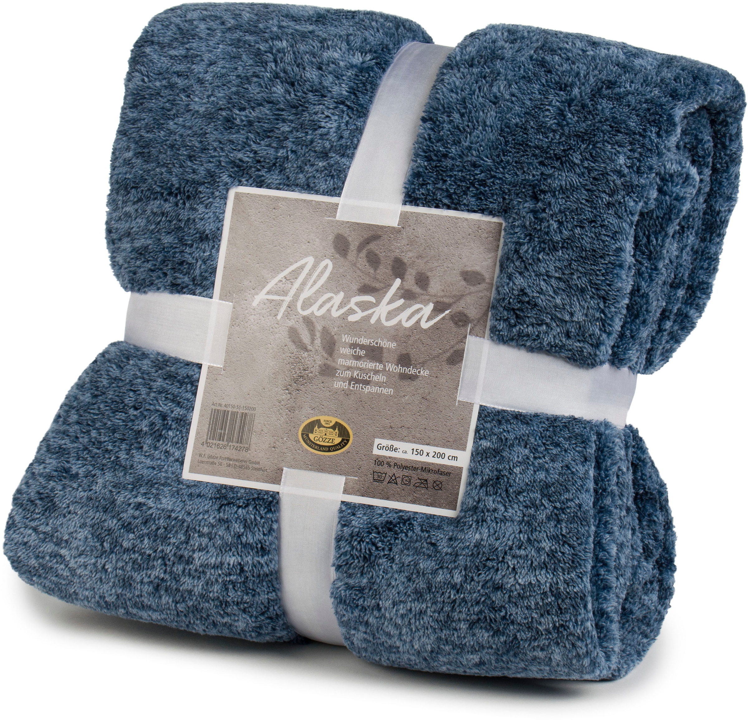 Gözze Wohndecke »Alaska« marmorierte Optik, kuschelig