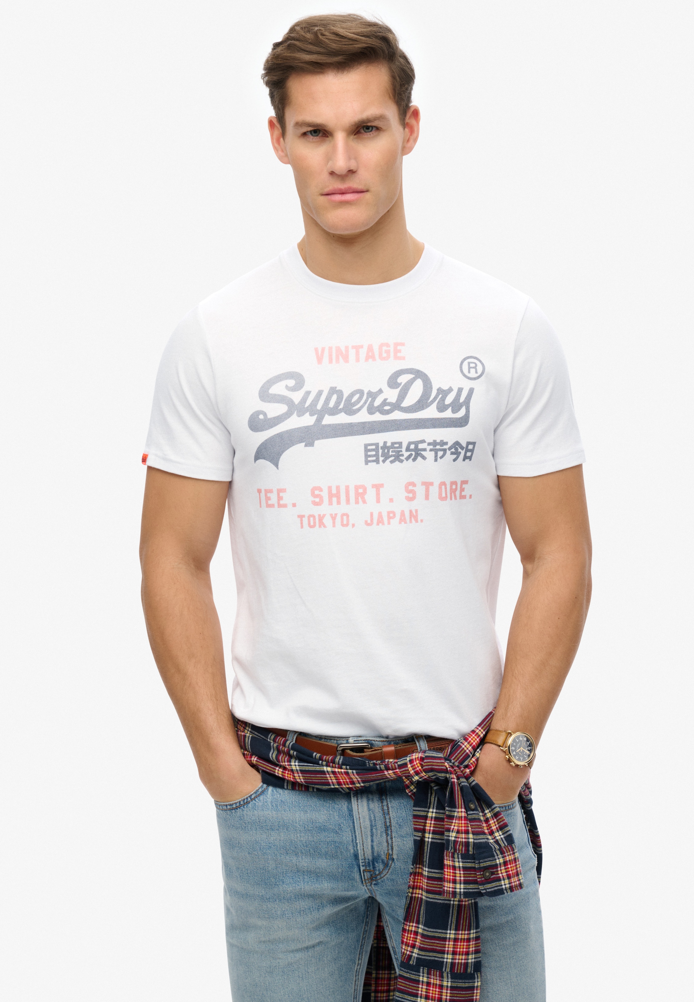 Superdry Rundhalsshirt »VL HERITAGE RELAXED TEE«
