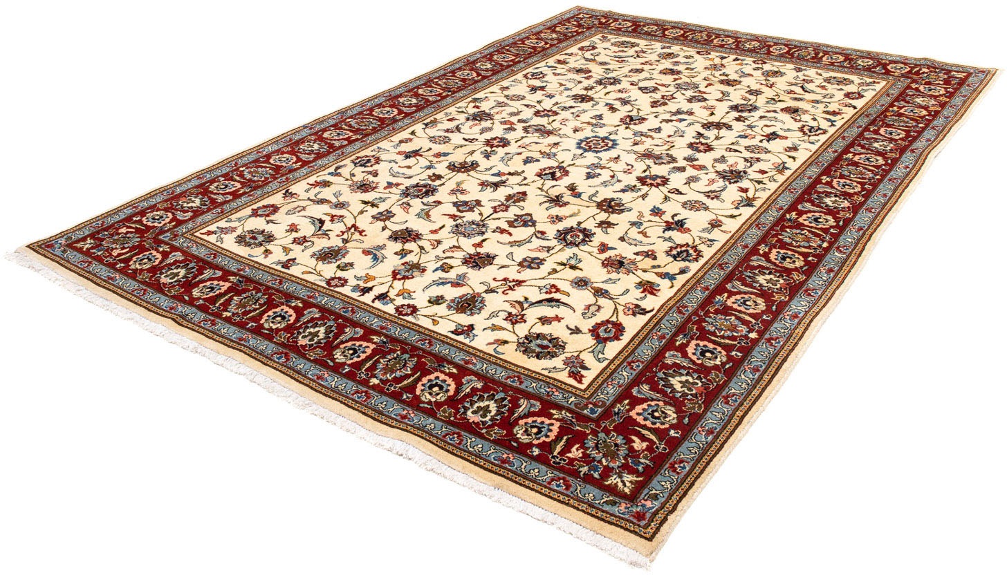 Image of morgenland Orientteppich »Perser - Keshan - 277 x 185 cm - beige«, rechteckig, 10 mm Höhe, Wohnzimmer, Handgeknüpft, Einzelstück mit Zertifikat bei Ackermann Versand Schweiz