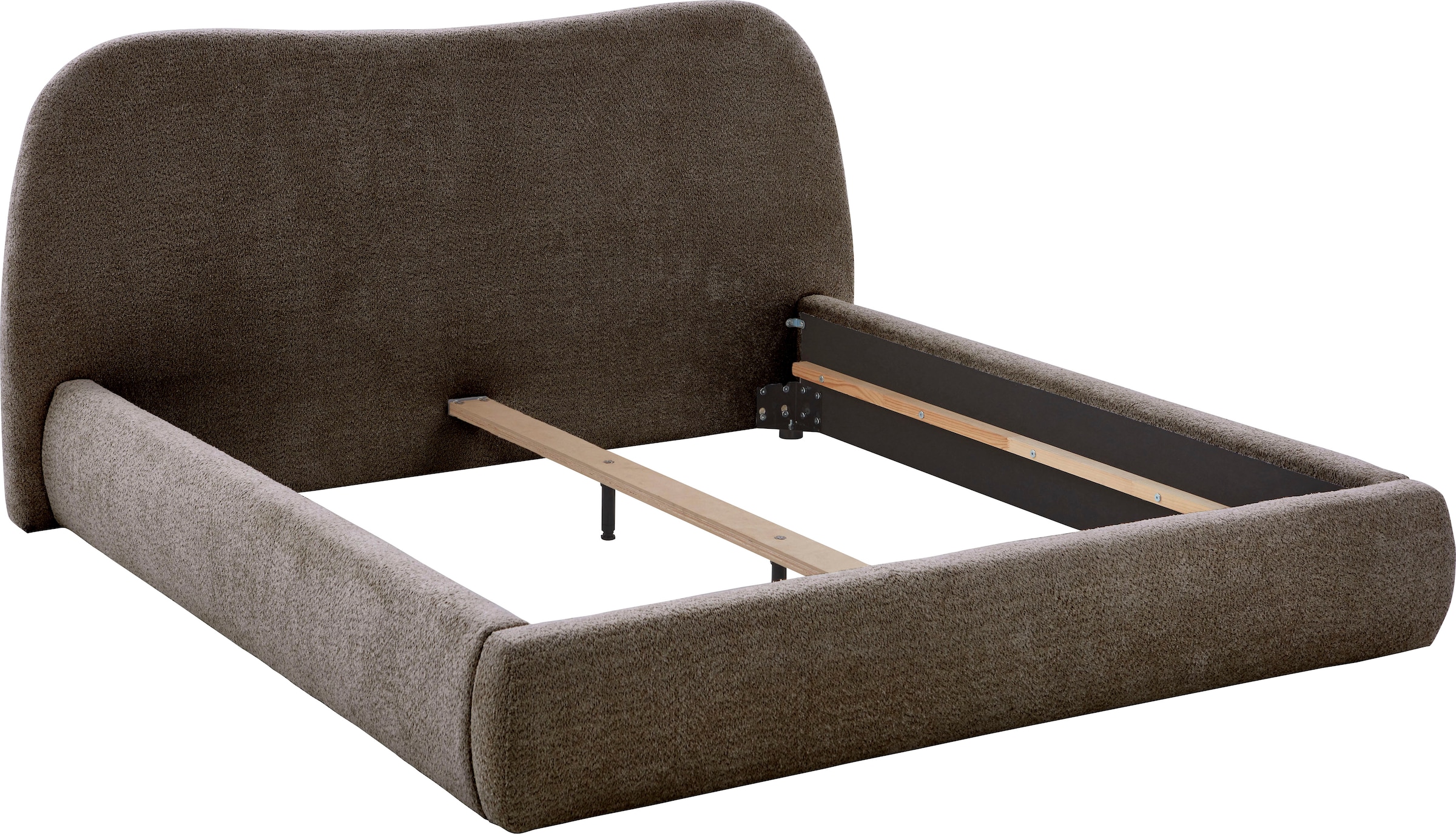 ATLANTIC home collection Polsterbett »Sophie« mit oder ohne Stauraum, hochwertiger Bouclé-Bezug