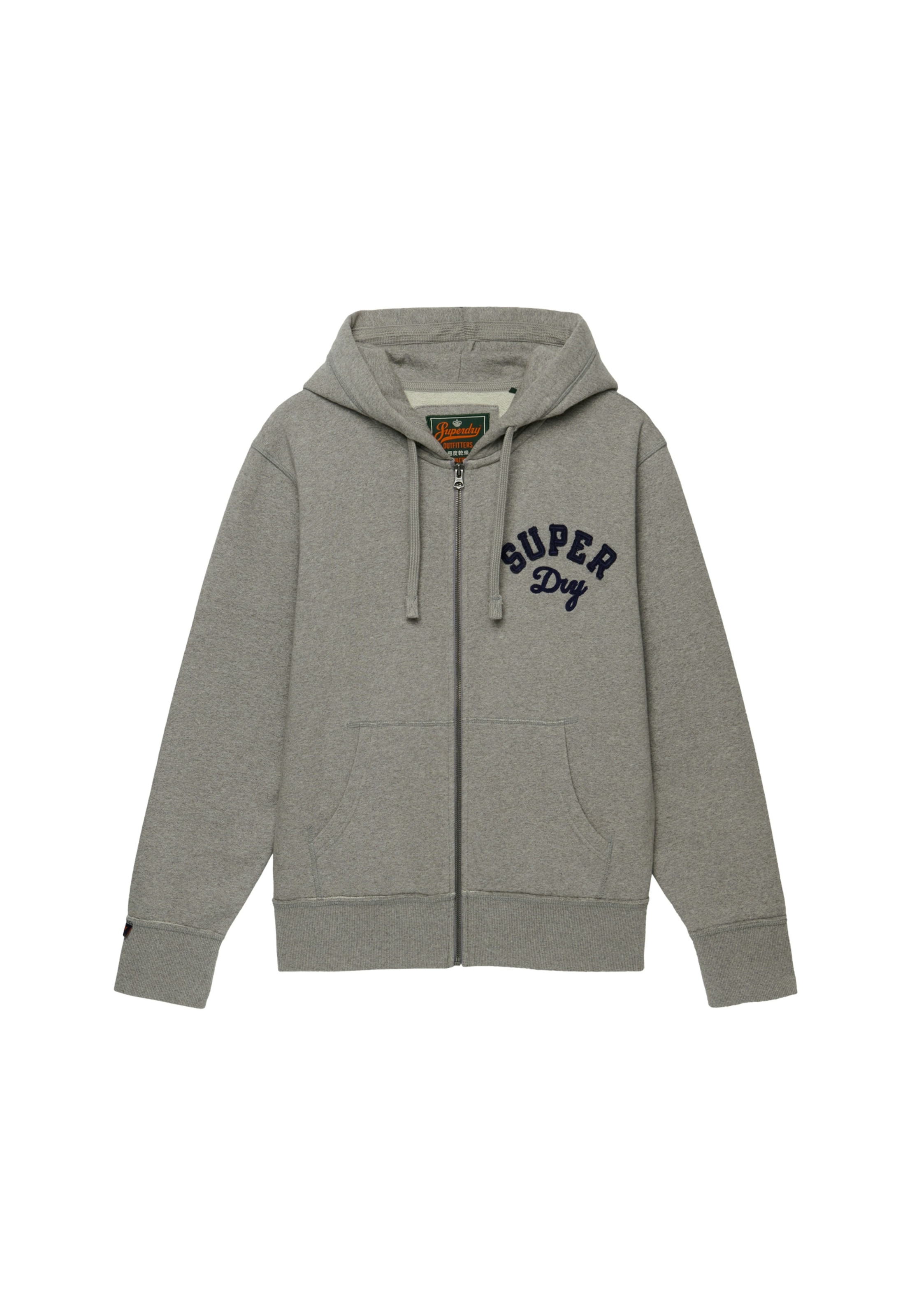 Superdry Kapuzensweatjacke »VINTAGE ATHLETIC ZIPHOOD« aus Baumwolle und angerauter Sweatware, Loose Fit, mit Reissverschluss