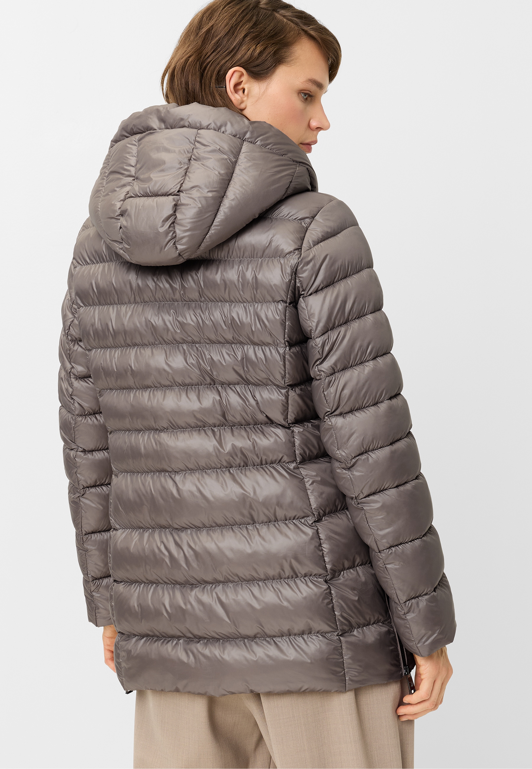 Fuchs Schmitt Manteau matelassé capuche amovible, ourlet ajustable