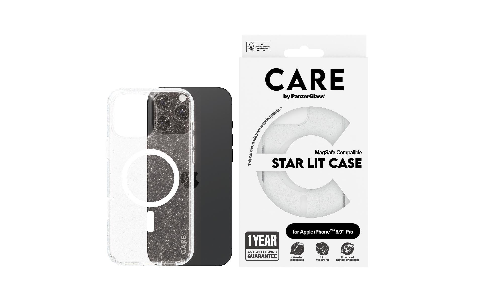 CARE by PanzerGlass Backcover »Flagship Star Lit iPhone 16 Pro Max«, iPhone 16 Pro Max