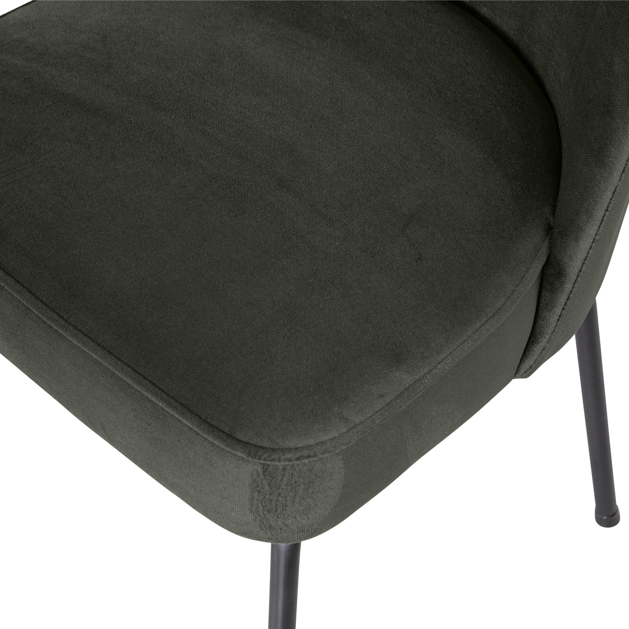 WOOOD Chaise de salle à manger »Vogue mit bezug und 3D-Muster, B 50 x T 57 x H 83 cm (2er-Set)« (Ensemble) 2 cuisFauteuil rembourré, piètement métal 4 pieds, largeur 50 cm