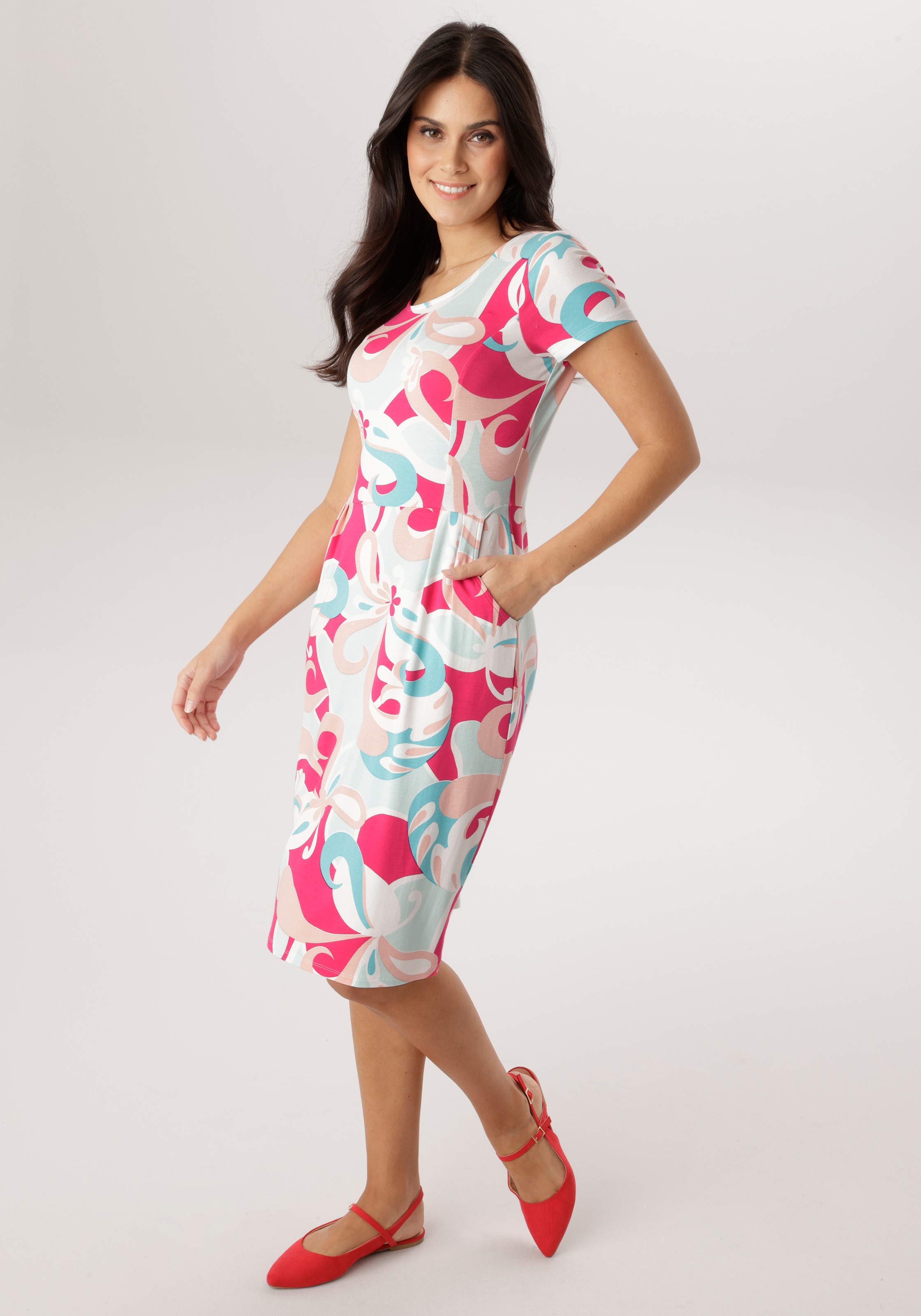 Image of Aniston SELECTED Jerseykleid Eingrifftaschen mit zwei Eingriffstaschen - NEUE KOLLEKTION