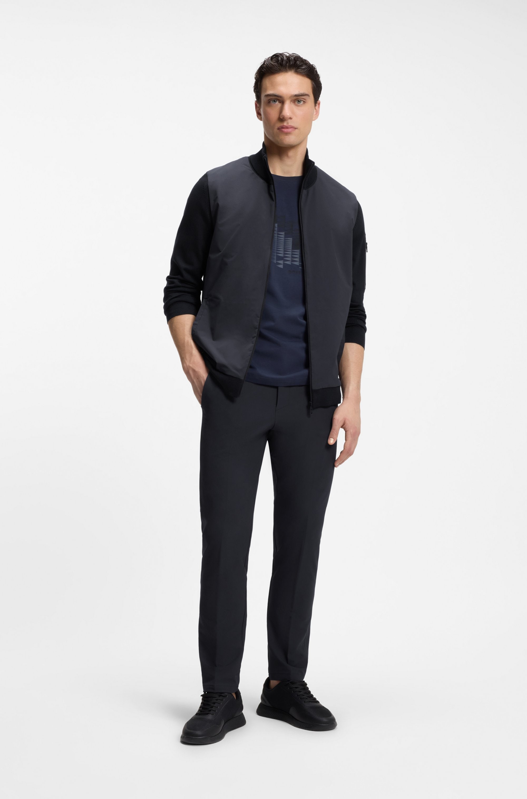 BOSS GREEN Veste hybride »Momentum« thermoregulierender Komfort, Regular Fit, mit Wollanteil