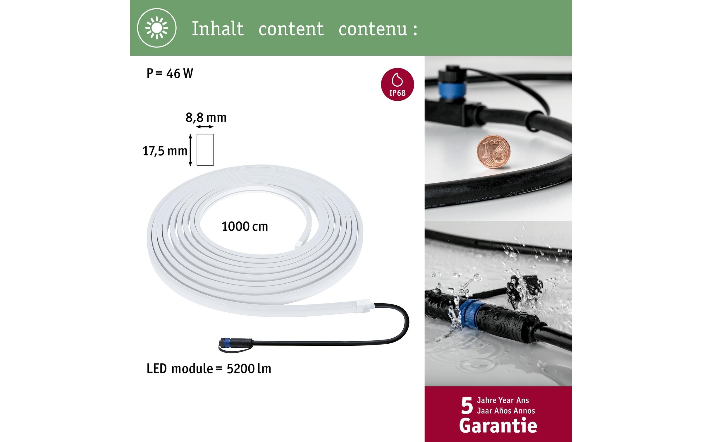 Paulmann LED-Streifen »Plug & Shine Sm«