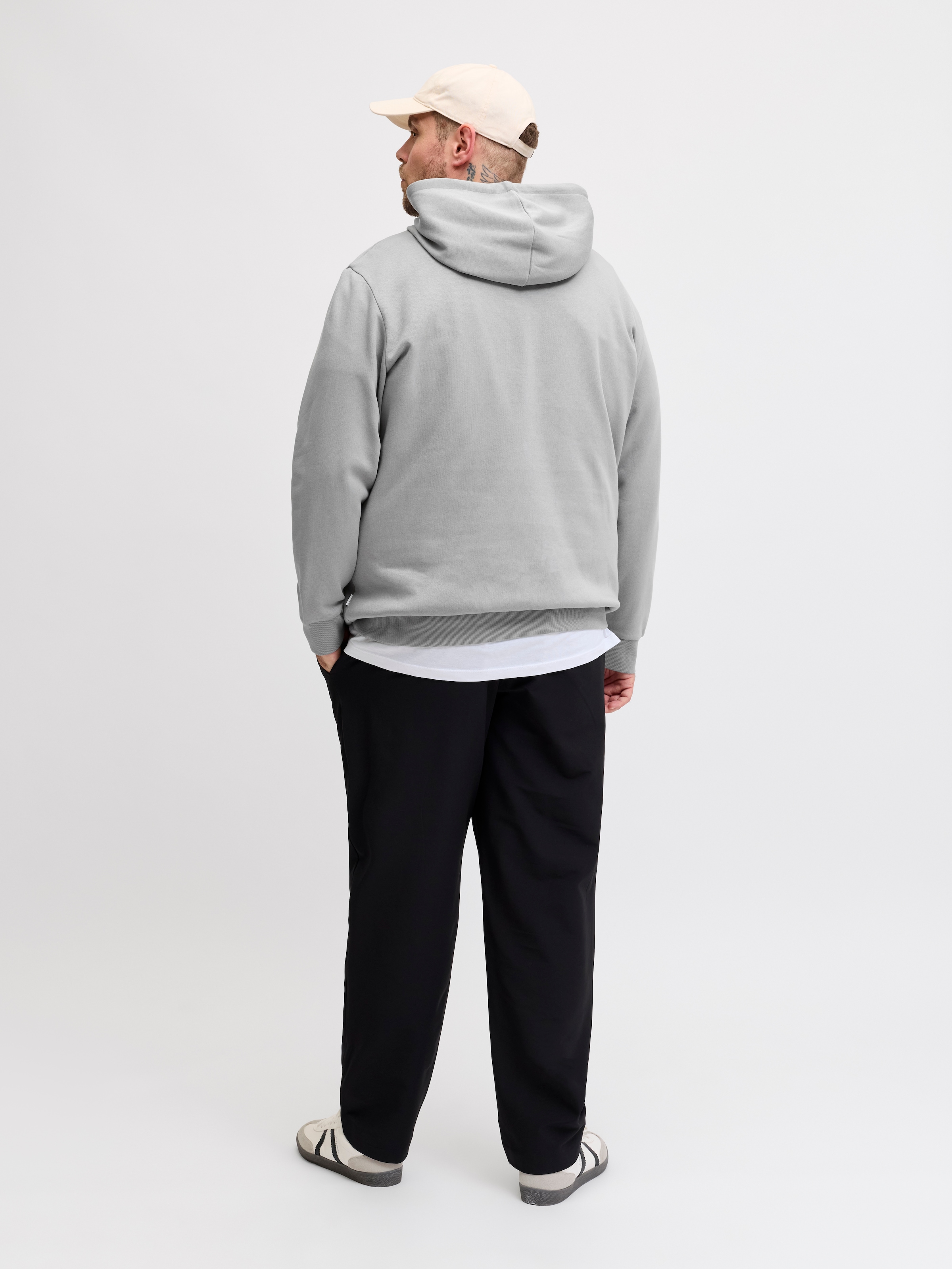 Jack & Jones PlusSize Sweat à capuche »JJECORP LOGO SWEAT HOOD NOOS PLS«, mélange coton, coupe régulière
