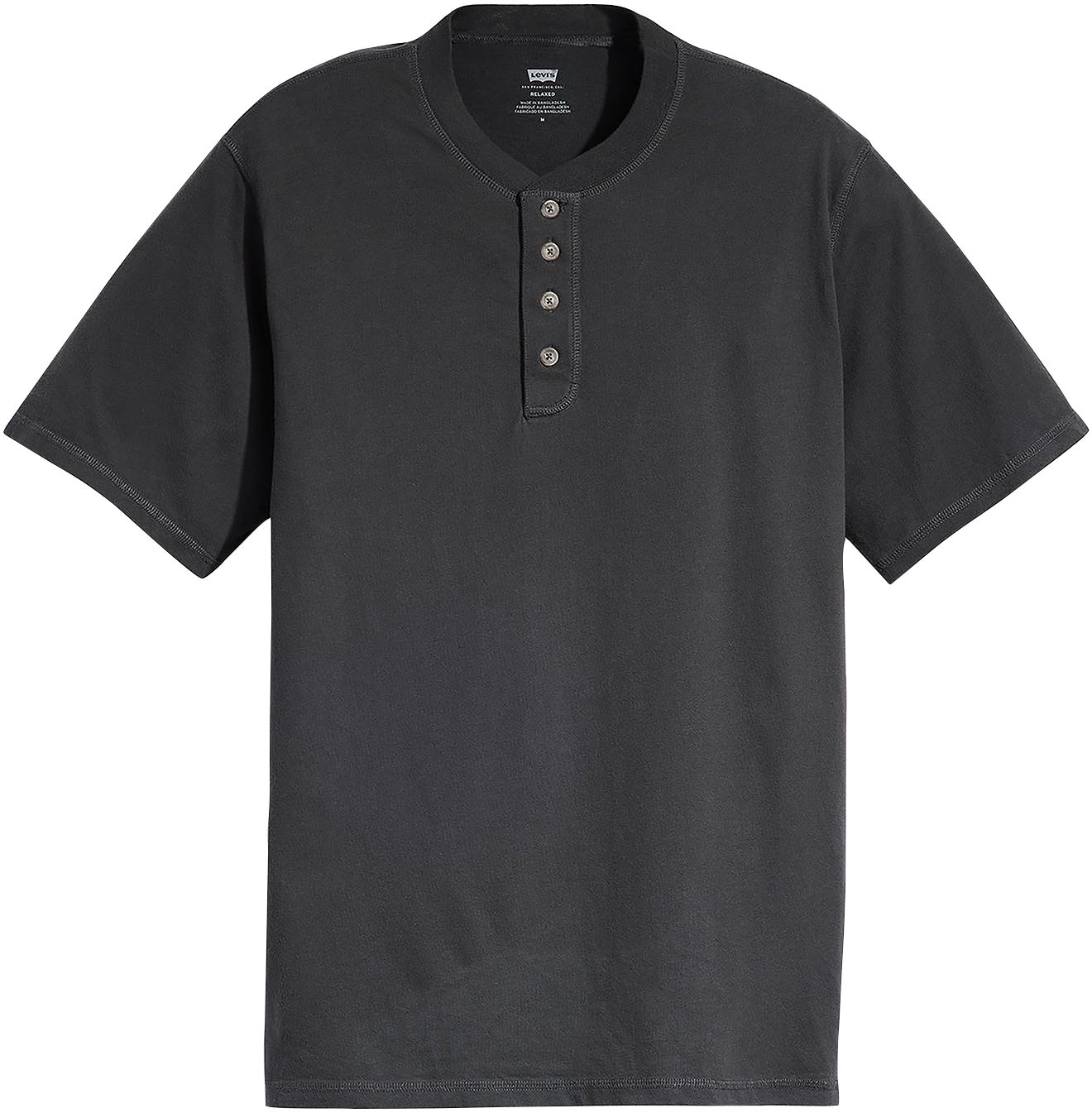 Levi's® Rundhalsshirt »SS 4 BUTTON HENLEY«, mit Knopfleiste