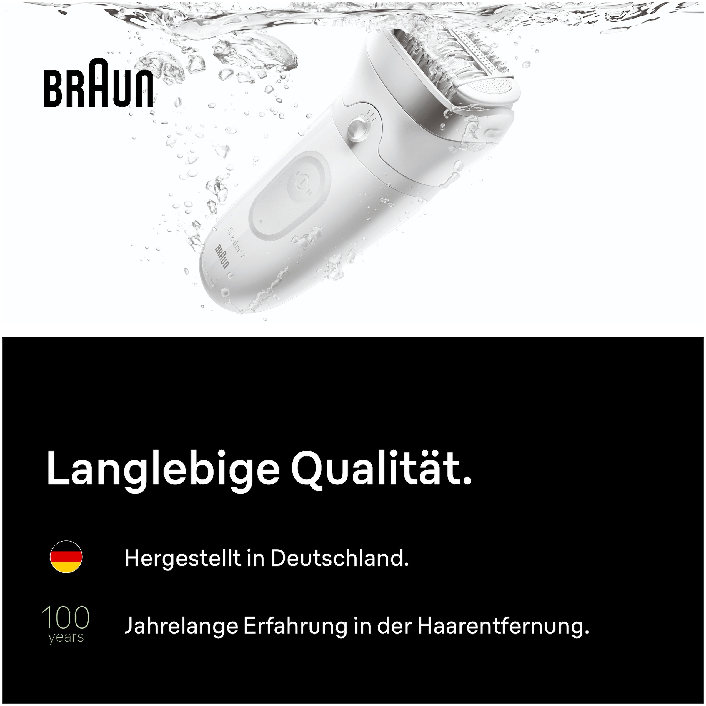 Braun Épilateur »Silk-épil 7 SE7-011« Wet & Dry, breiter Kopf, langanhaltend glatte Haut