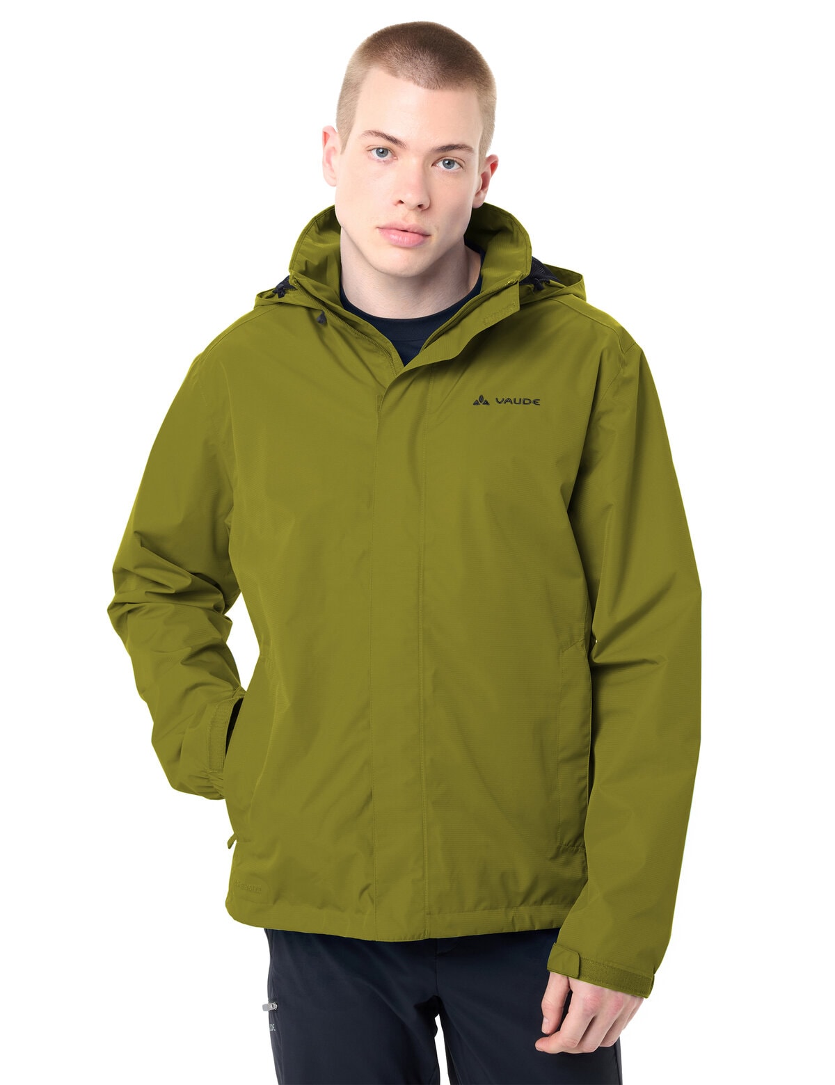 VAUDE Veste de pluie »Men's Escape Light Jacket« mit Kapuze für Wanderungen und Trekking, atmungsaktiv, wasserdicht, winddicht
