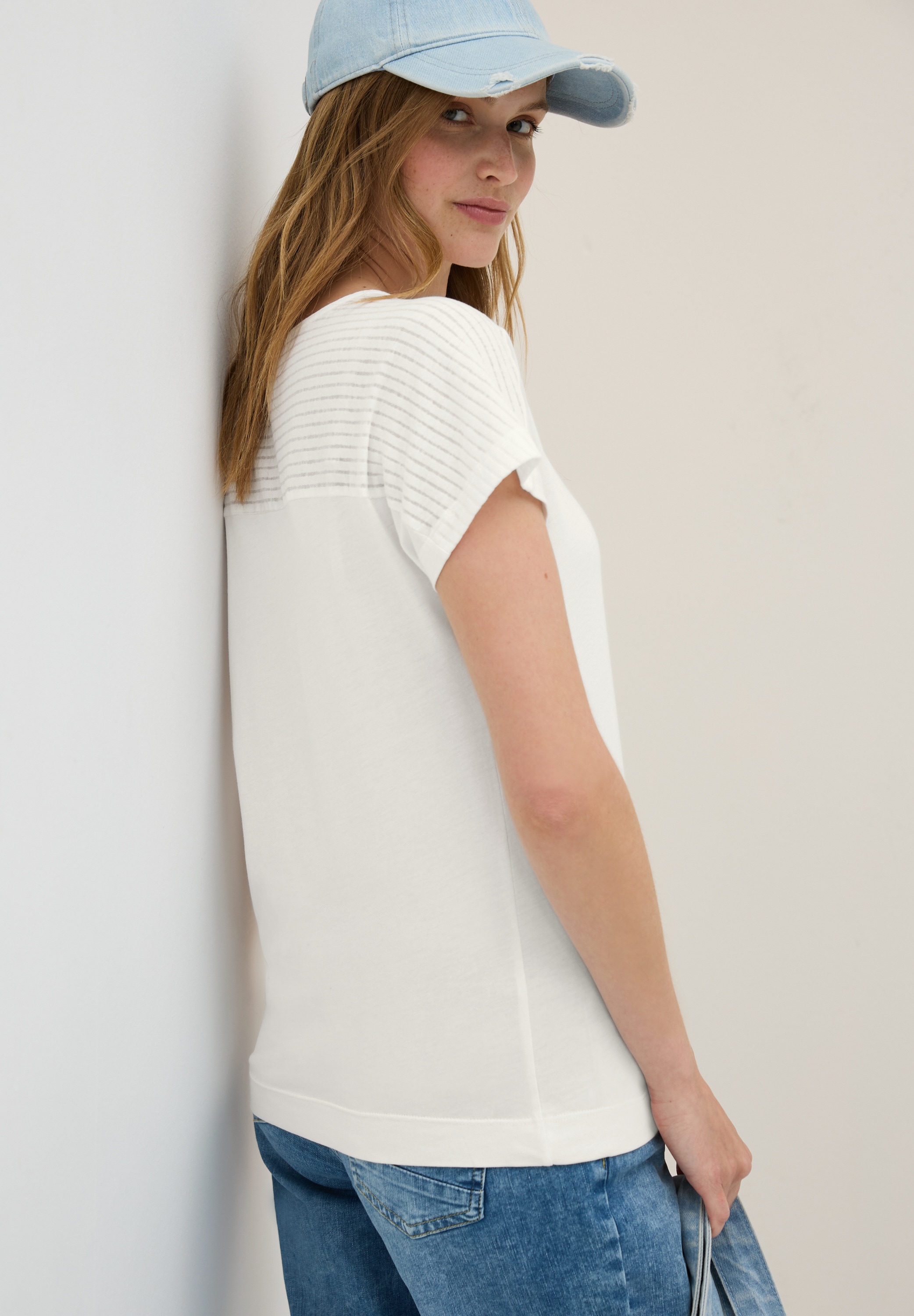 Image of Cecil T-Shirt in Ausbrenner-Optik