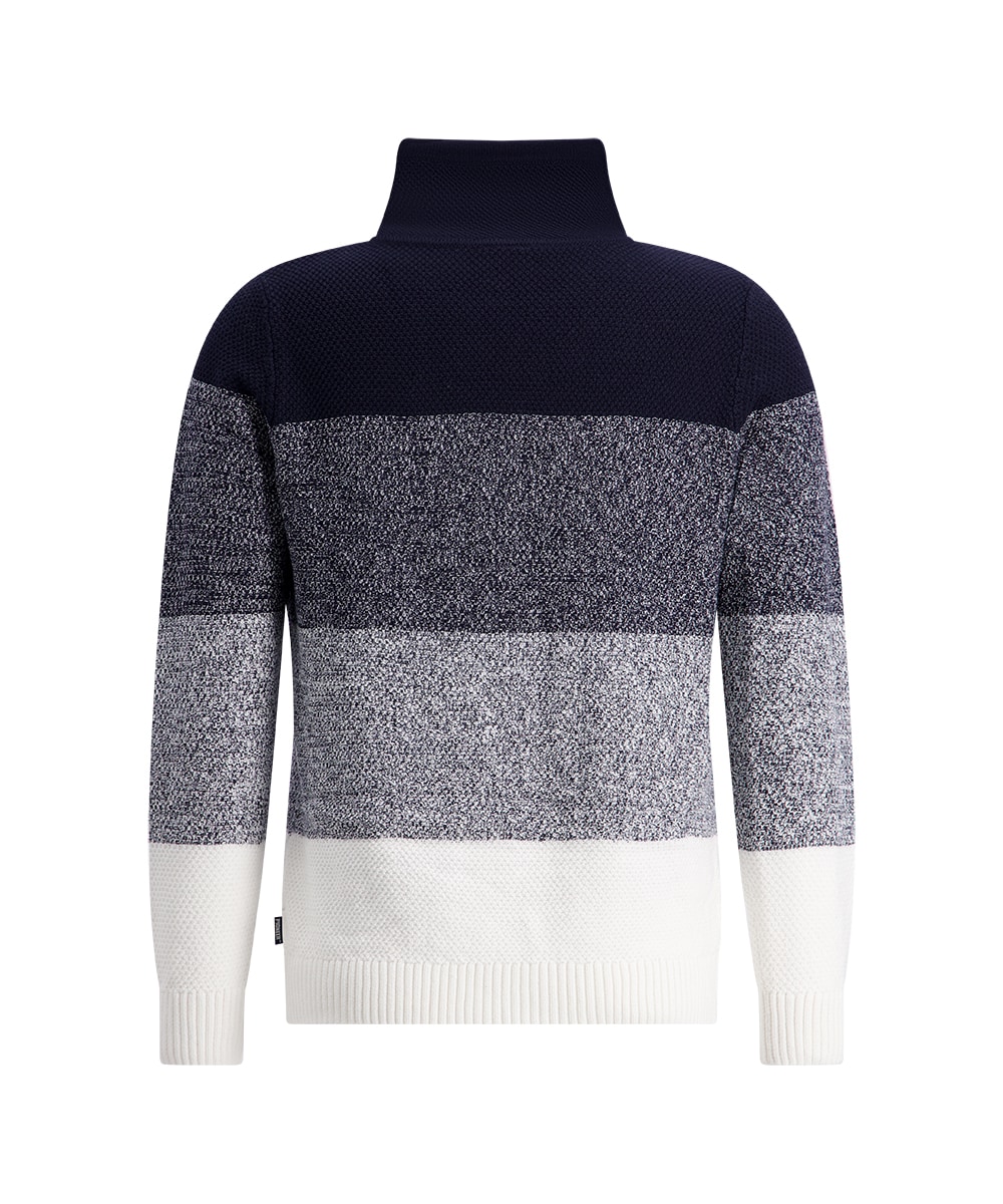 Pioneer Authentic Jeans Strickpullover »Knit 1/1 Cowl neck b« mit Stehkragen und Colorblocking