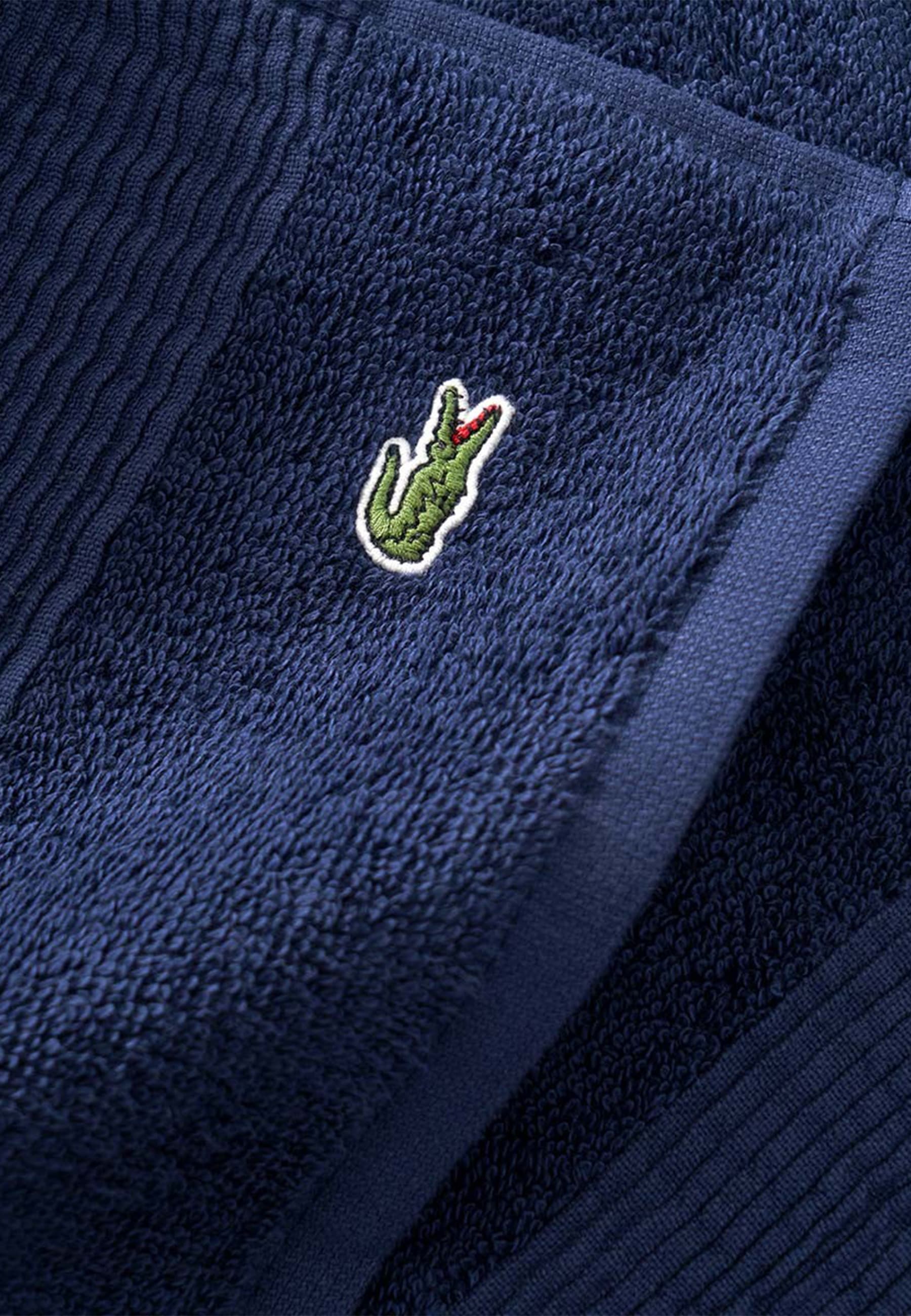 Lacoste Tapis de bain »LLECROCO« Höhe 3 mm Séchage rapide avec applications d'étiquettes