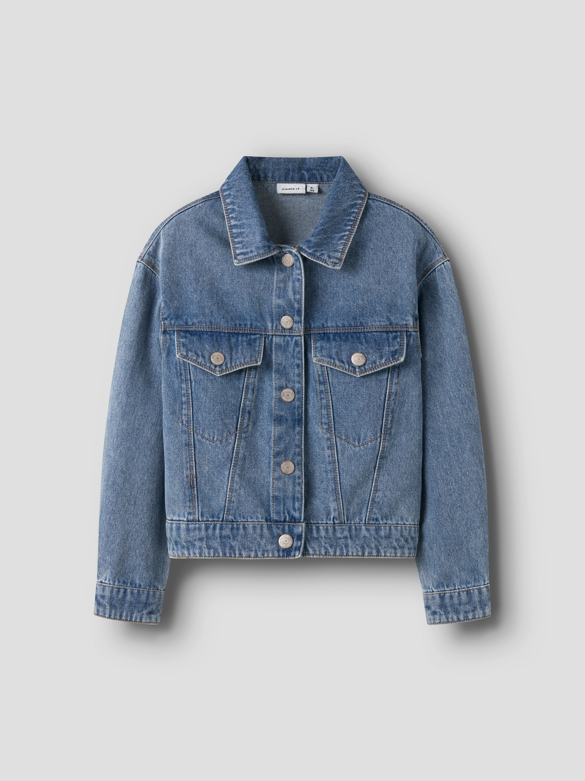 Name It Veste en jean »NKFMILA DNM JACKET 8510-ZA NOOS« ohne Kapuze in leicht verkürzter, klassischer Form
