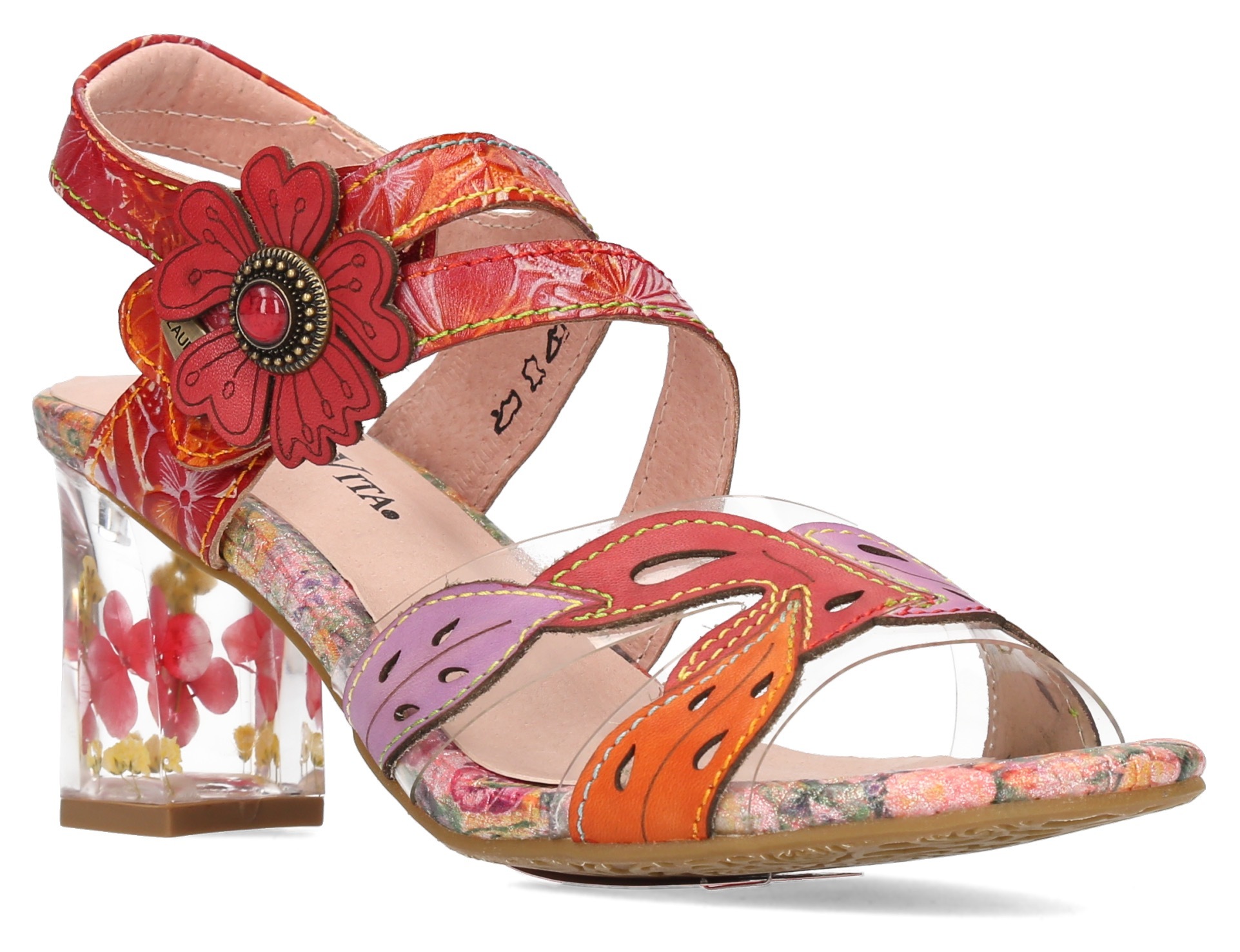 Image of LAURA VITA Sandalette »LUCIEO 103«, mit durchsichtigem Absatz bei Ackermann Versand Schweiz