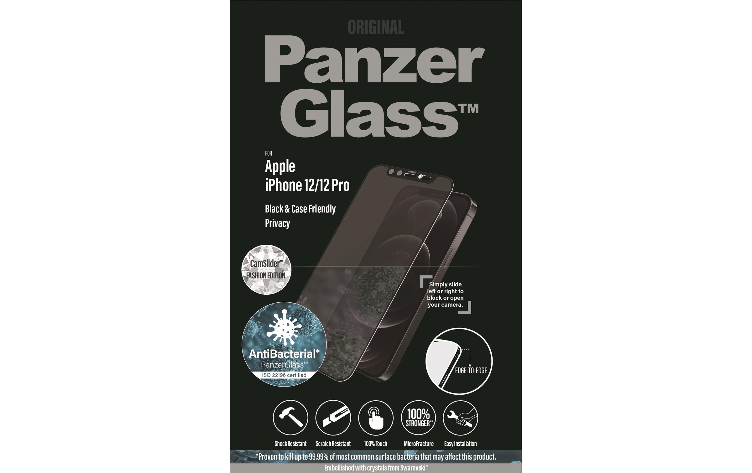 Image of PanzerGlass Displayschutzglas »Dual«, für iPhone 12, iPhone 12 Pro, (1 St.) bei Ackermann Versand Schweiz