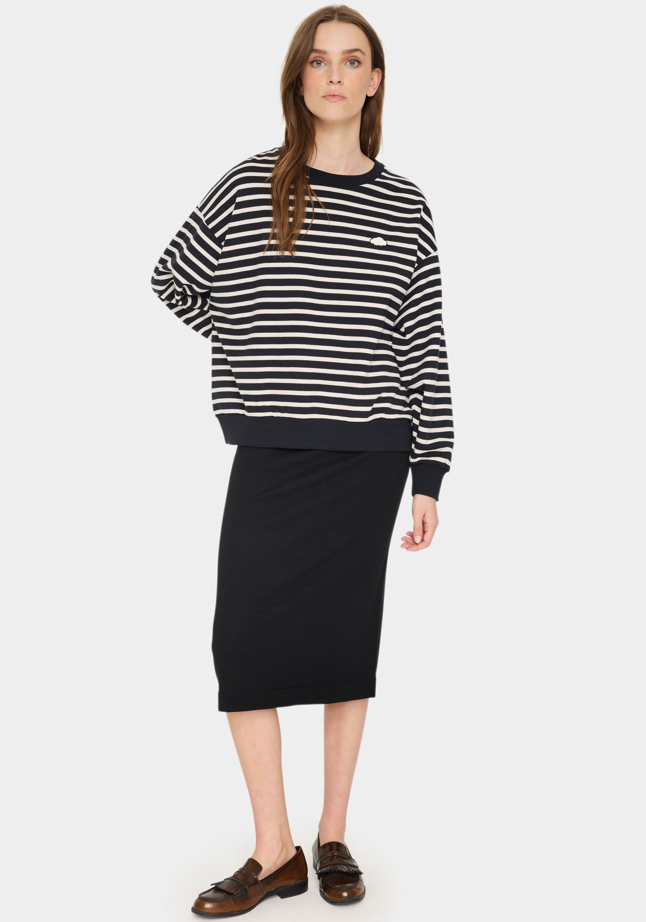 Saint Tropez Sweatshirt »GilaSZ« mit Stickerei