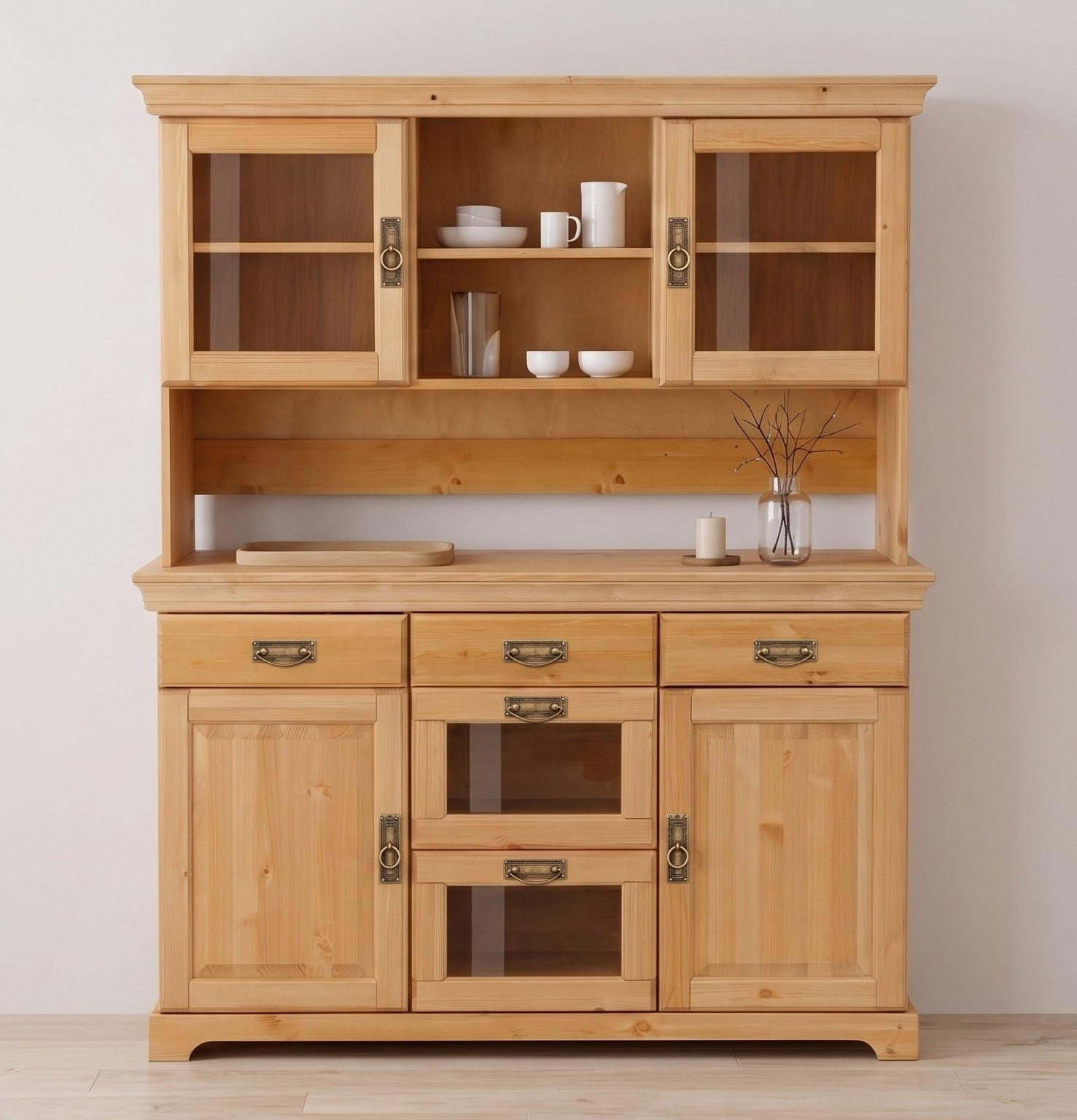GOODproduct Buffet »Rügen« Bois massif certifié FSC®, style maison de campagne