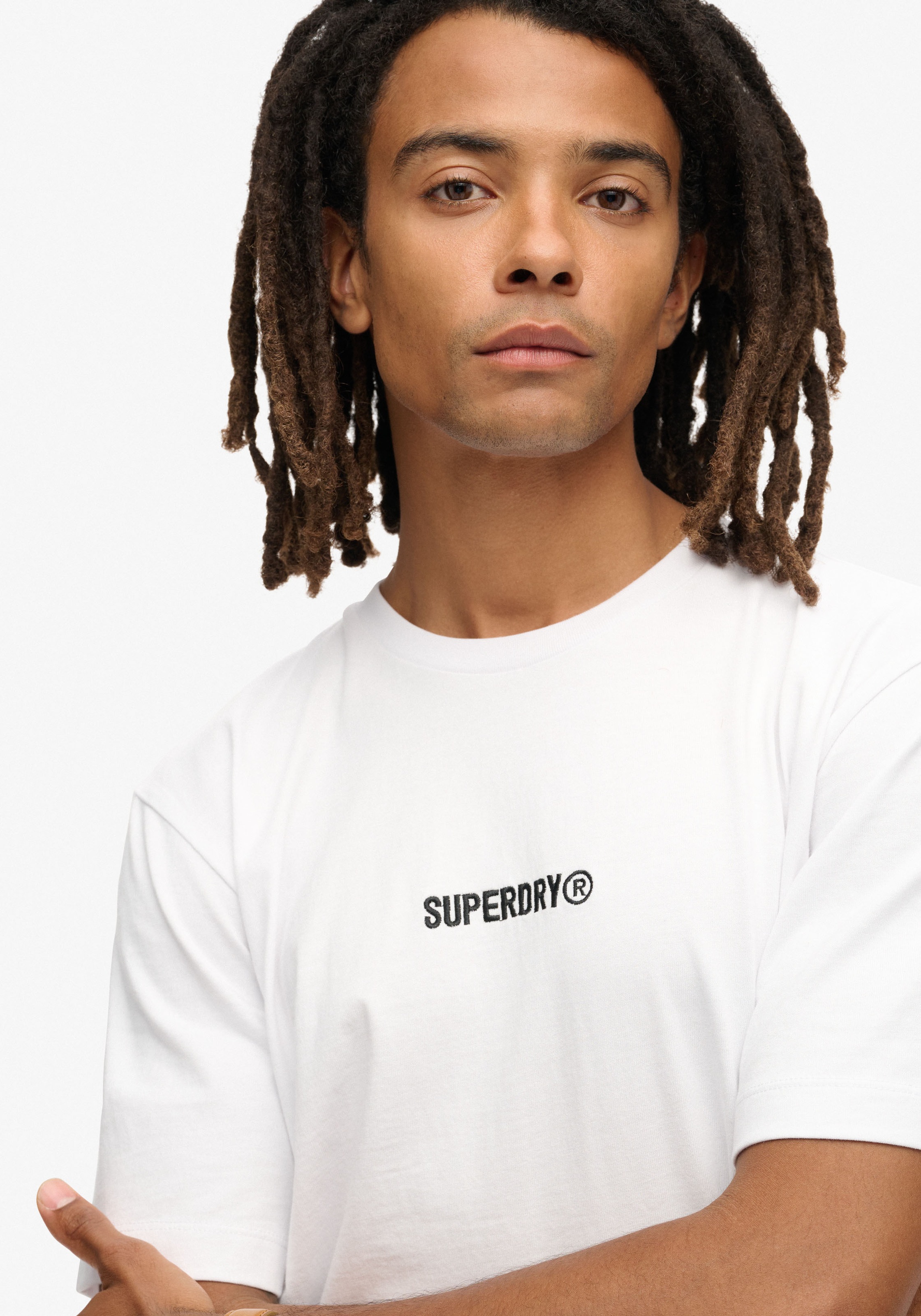 Superdry Rundhalsshirt »MICRO LOGO GRAPHIC LOOSE TEE«