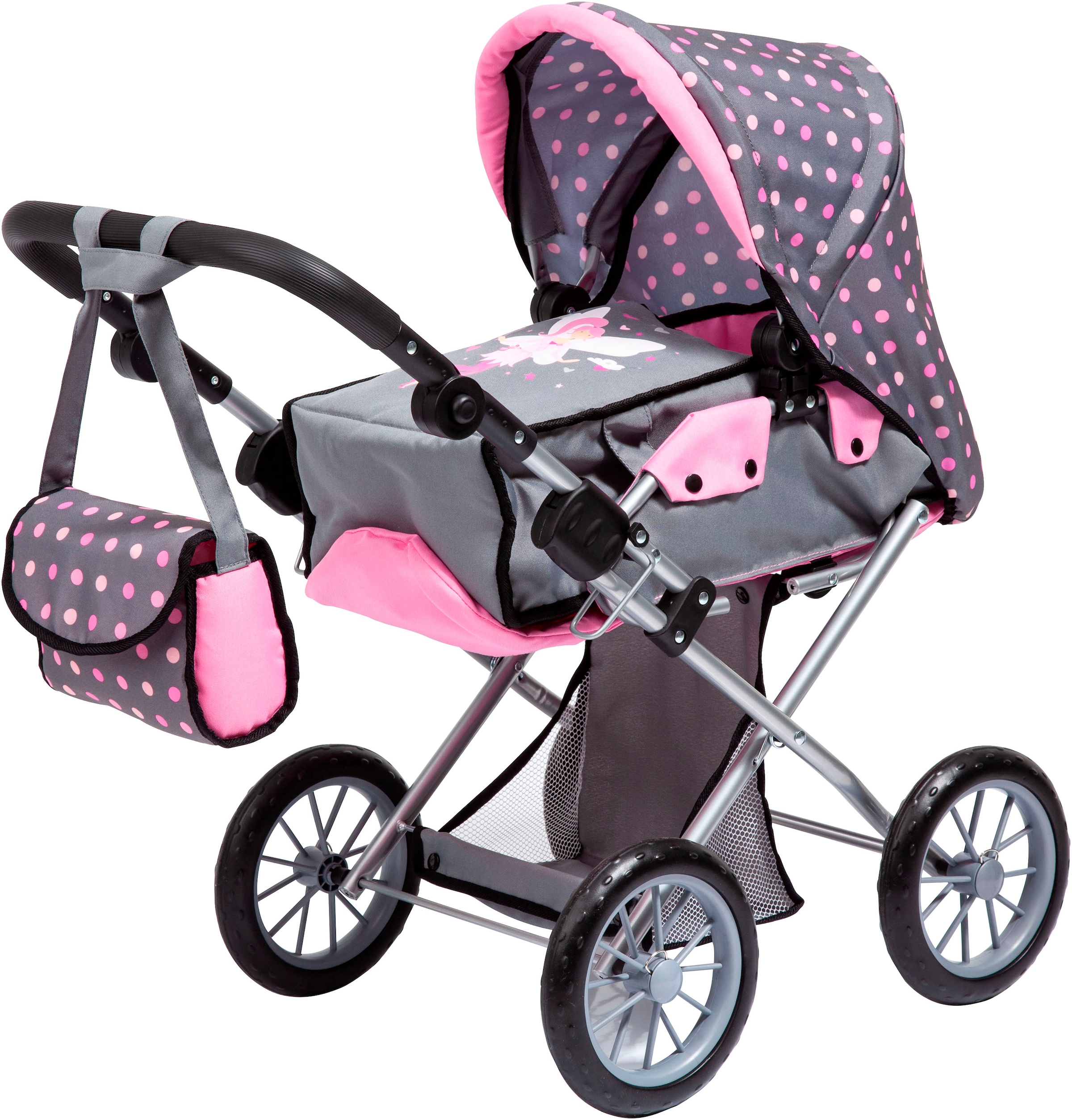 Image of Bayer Kombi-Puppenwagen "City Star, Fee" mit Wickeltasche