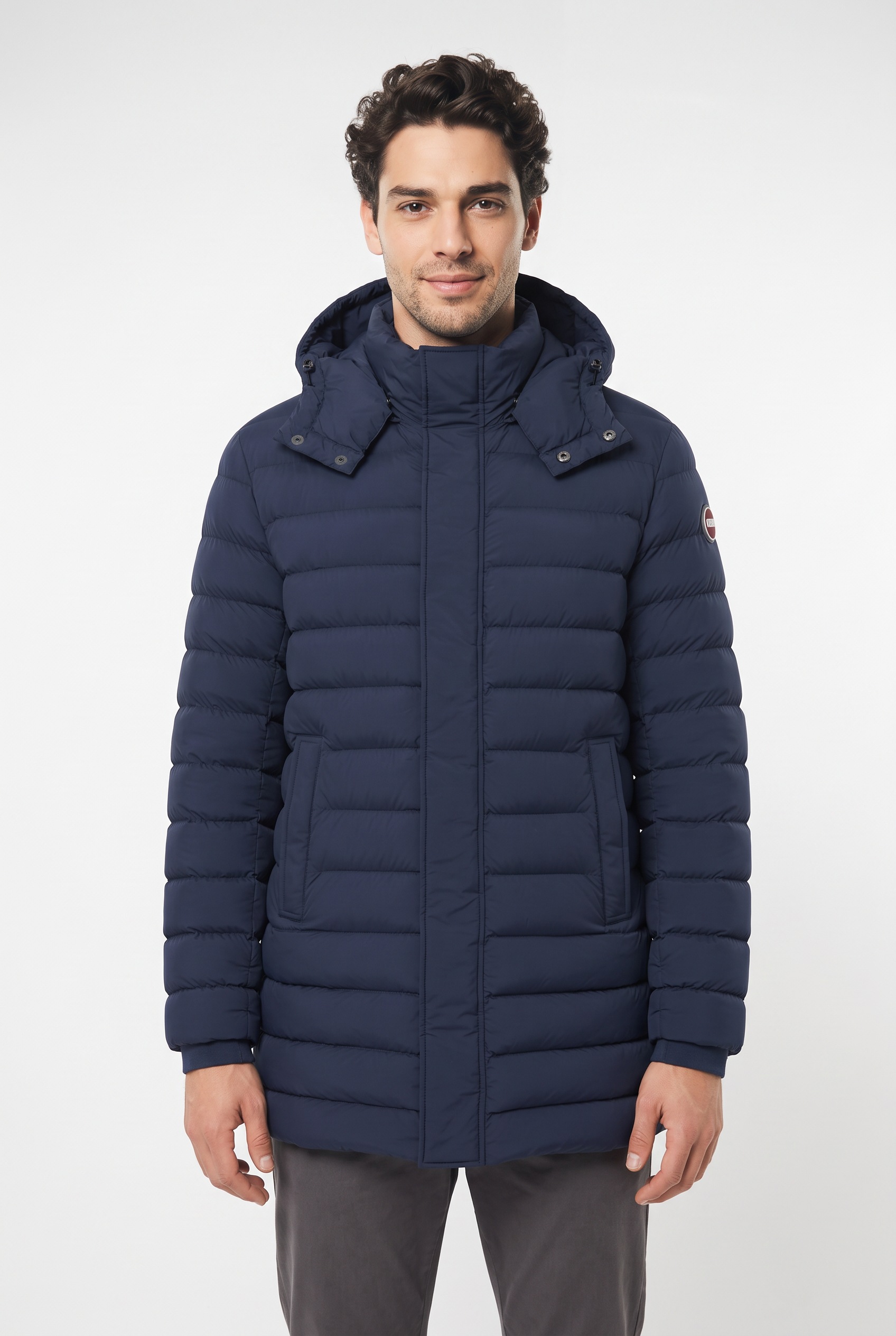 Image of Colmar Daunenjacke mit Kapuze mit abnehmbarer Kapuze, Seitenschlitze mit Reissverschluss