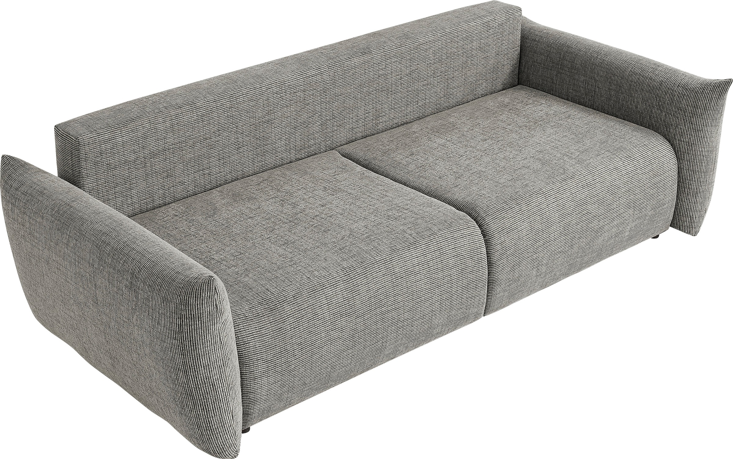 Home affaire 3-places »MAVAS Schlafsofa mit Bettkasten« ca.240/108cm (Liegefläche 212/145 cm), Cord, Chenille, Struktur
